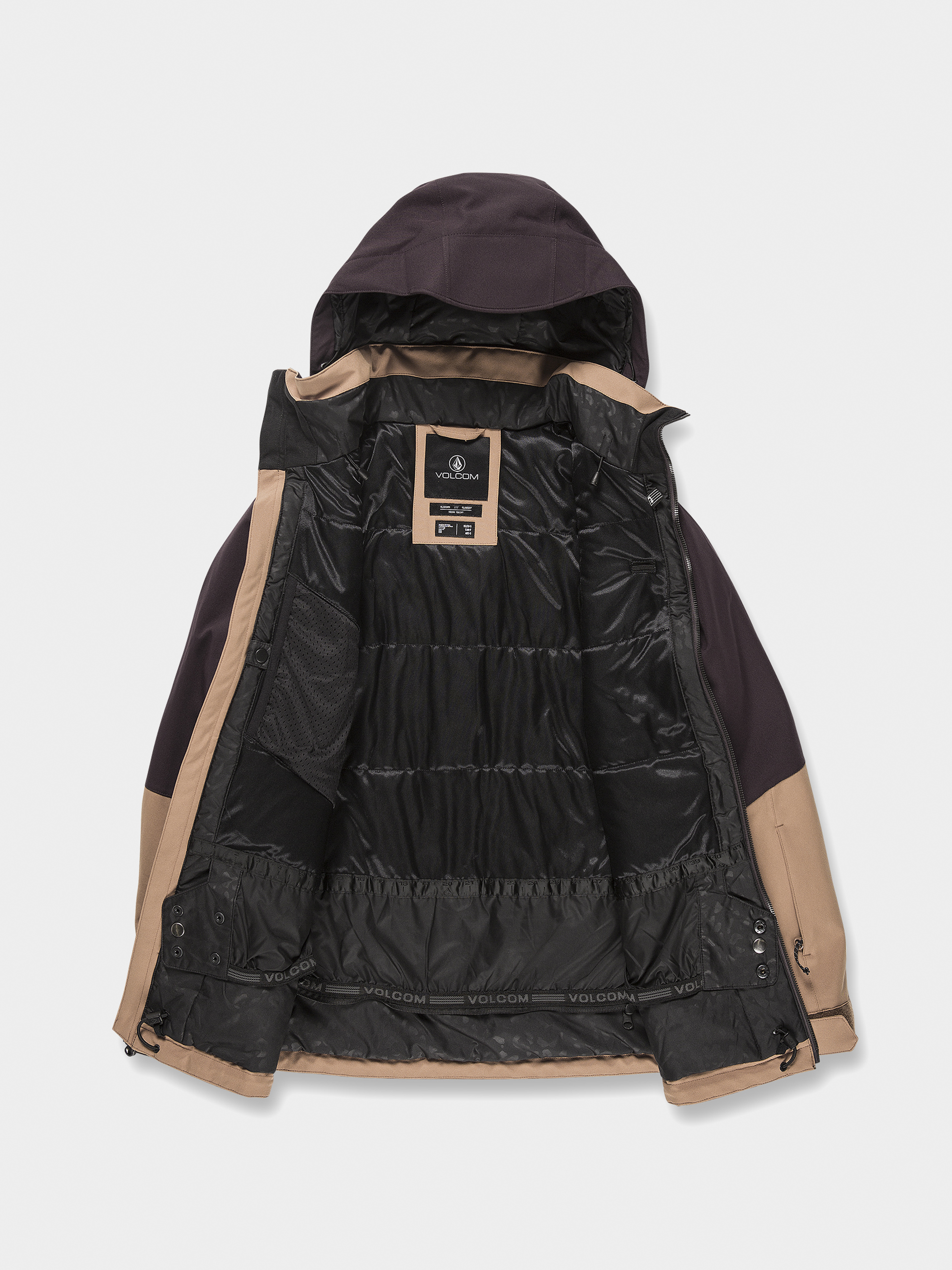 Damen Volcom Shelter 3D Stretch Snowboardjacke (caramel)