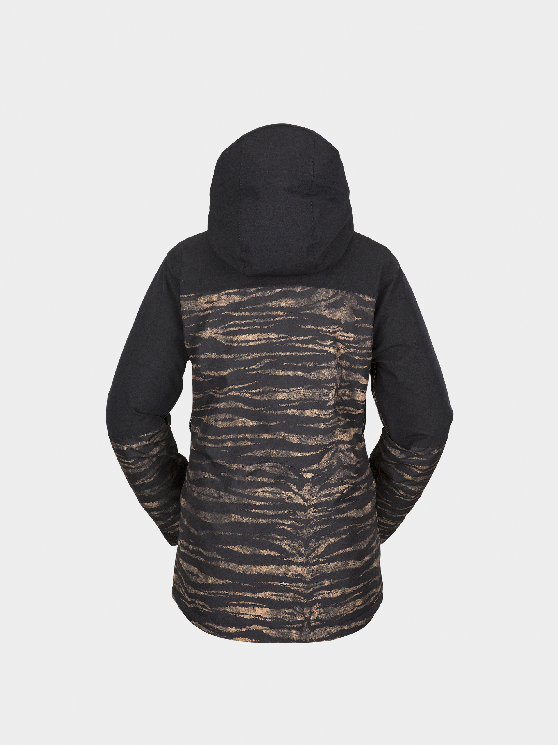 Damen Volcom Shelter 3D Stretch Snowboardjacke (tiger print)