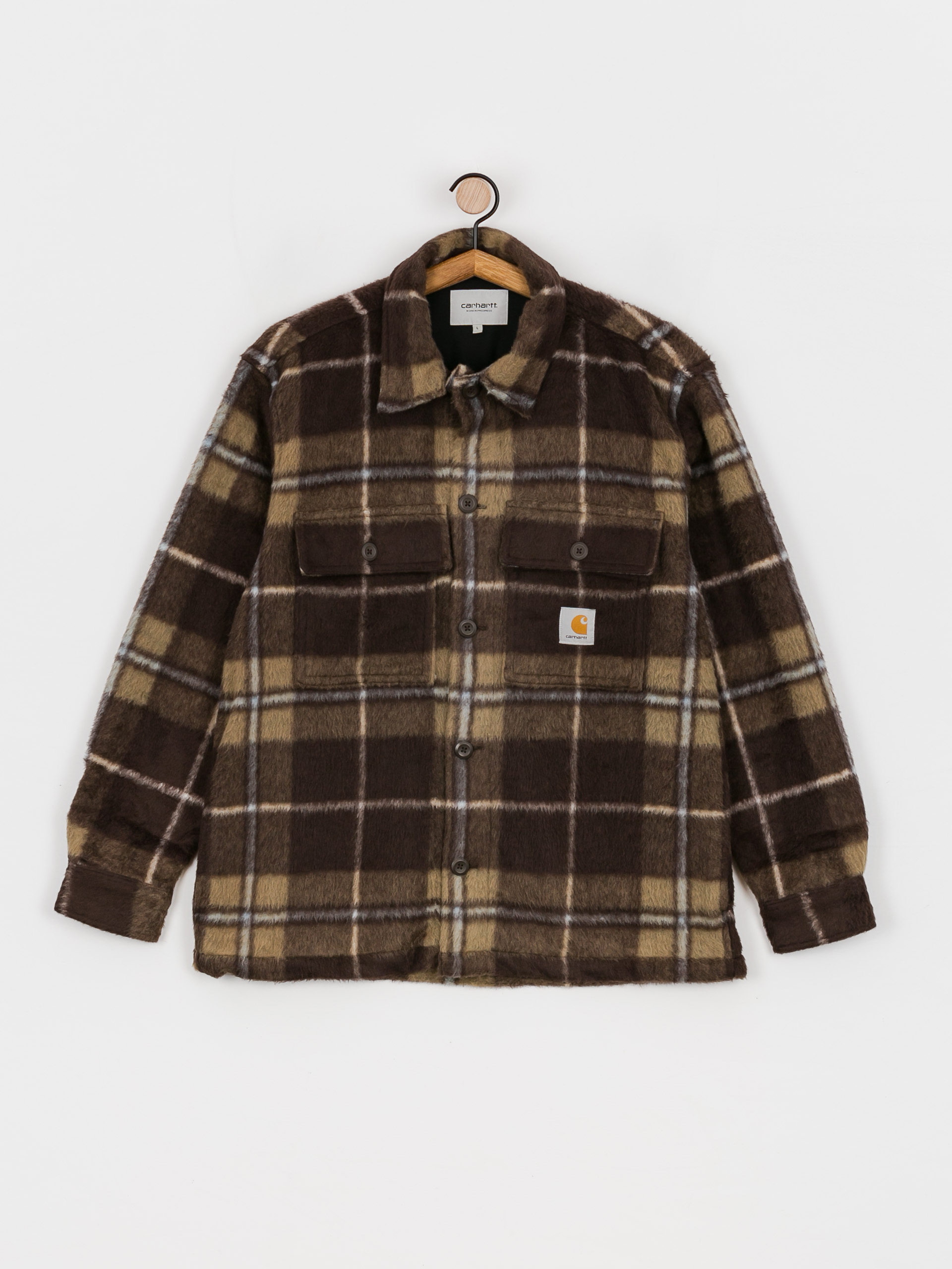 Carhartt WIP Manning Jacket (manning check/dark umber/leather)