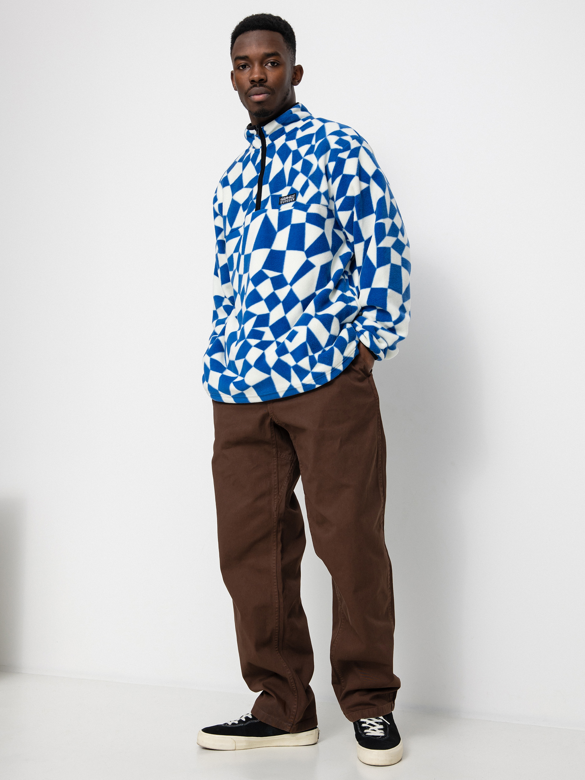 mens mock neck fleece