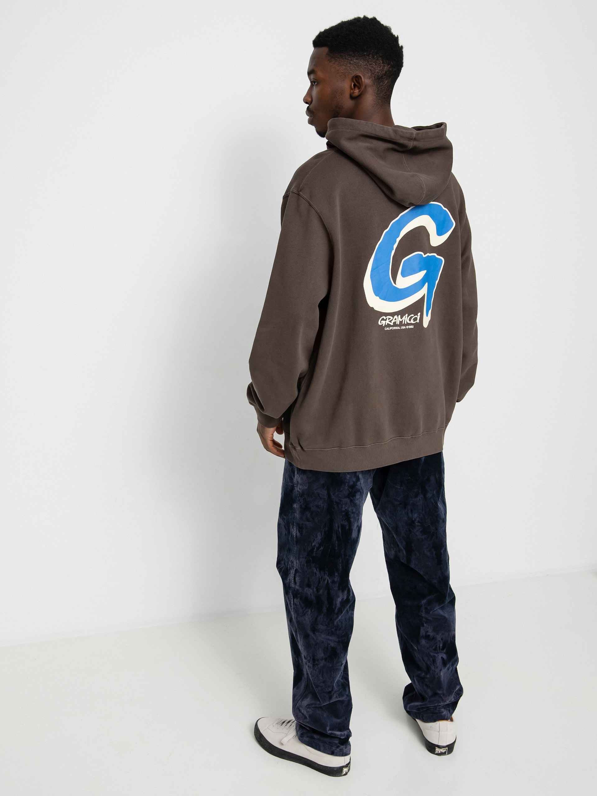 Gramicci Big G Logo HD Hoodie (brown pigment)