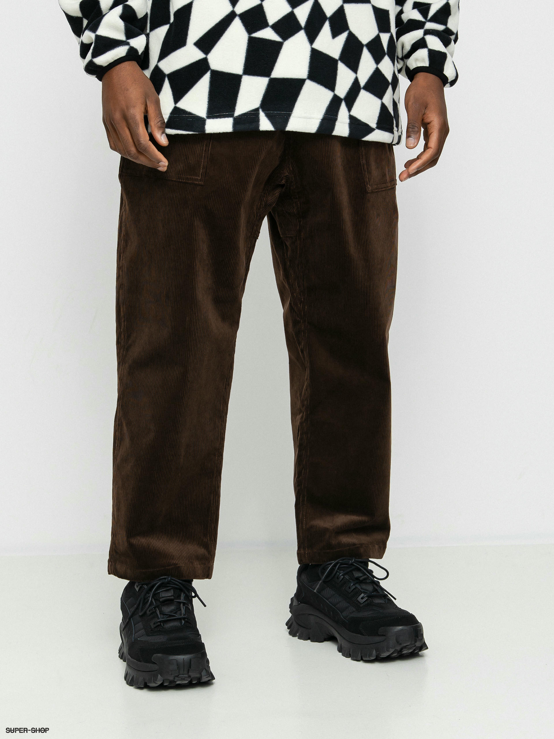 Gramicci Corduroy Loose Tapered Pants (dark brown)