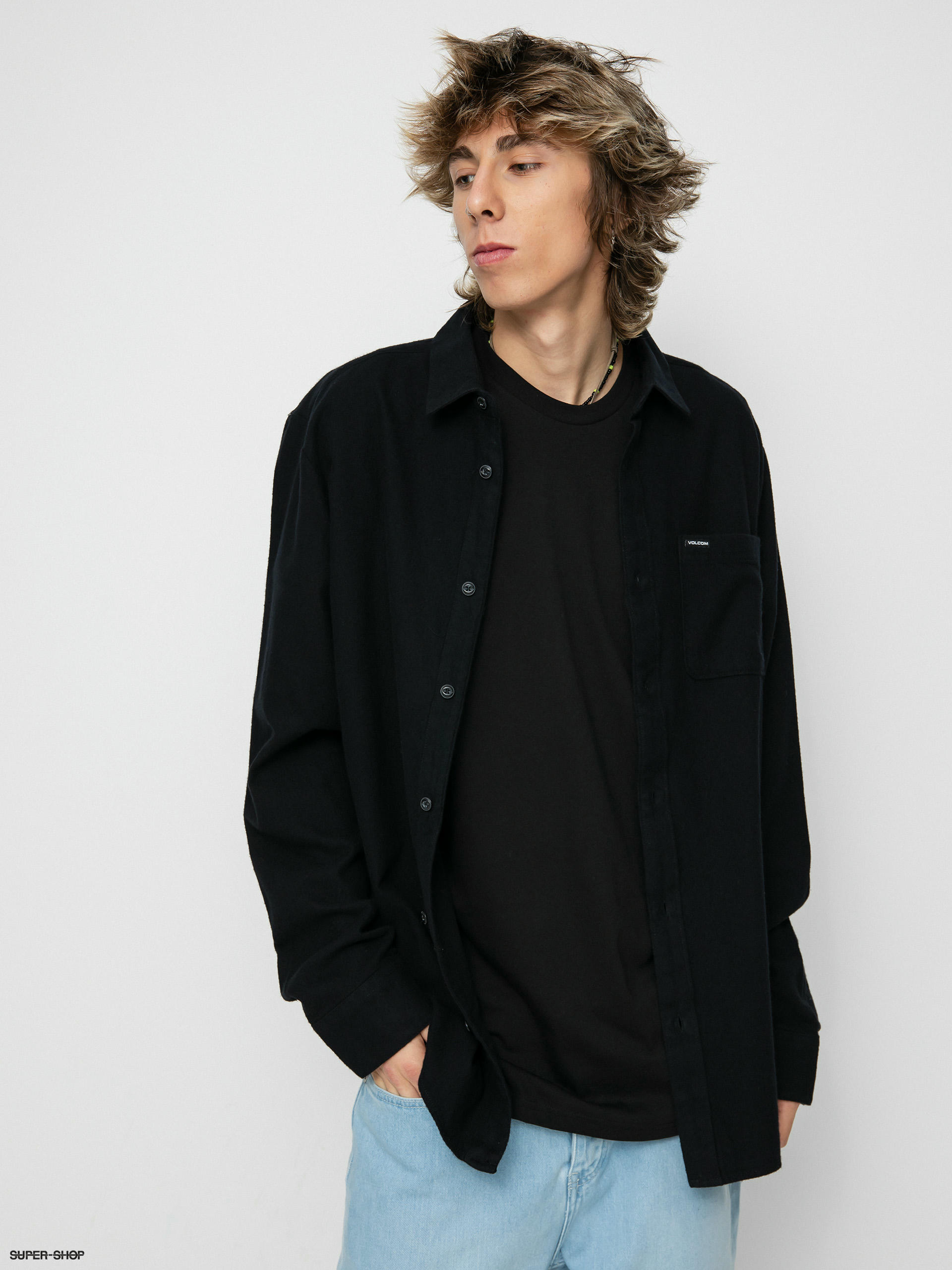 Volcom Caden Solid Ls Shirt (black)