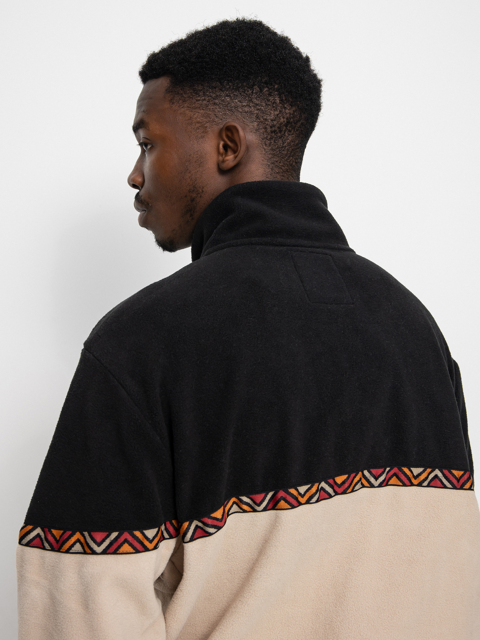 Iriedaily Monte Noe Troyer Fleece - black, beige (khaki)