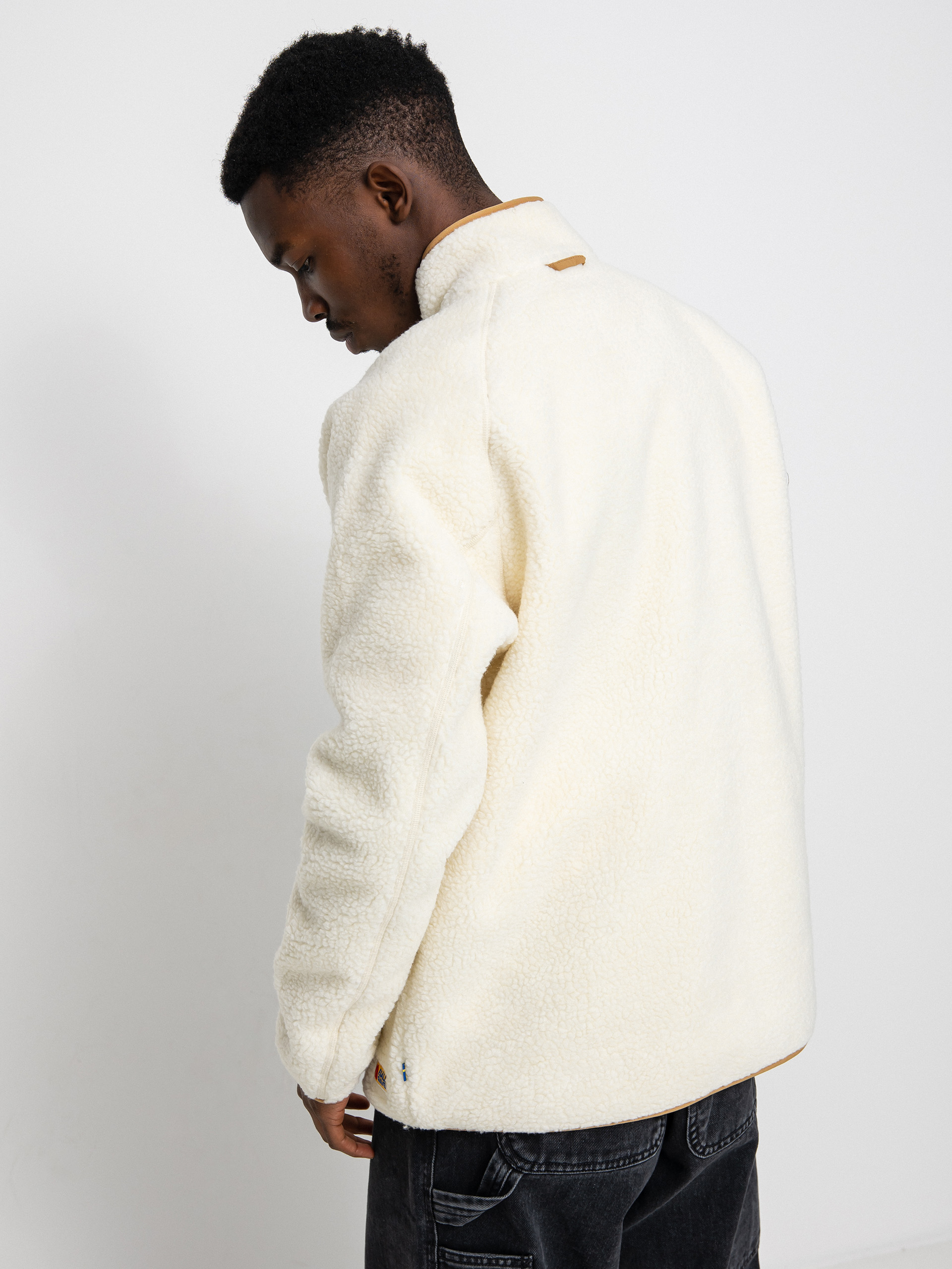 Mens Fjallraven Vardag Pile Fleece (chalk white)