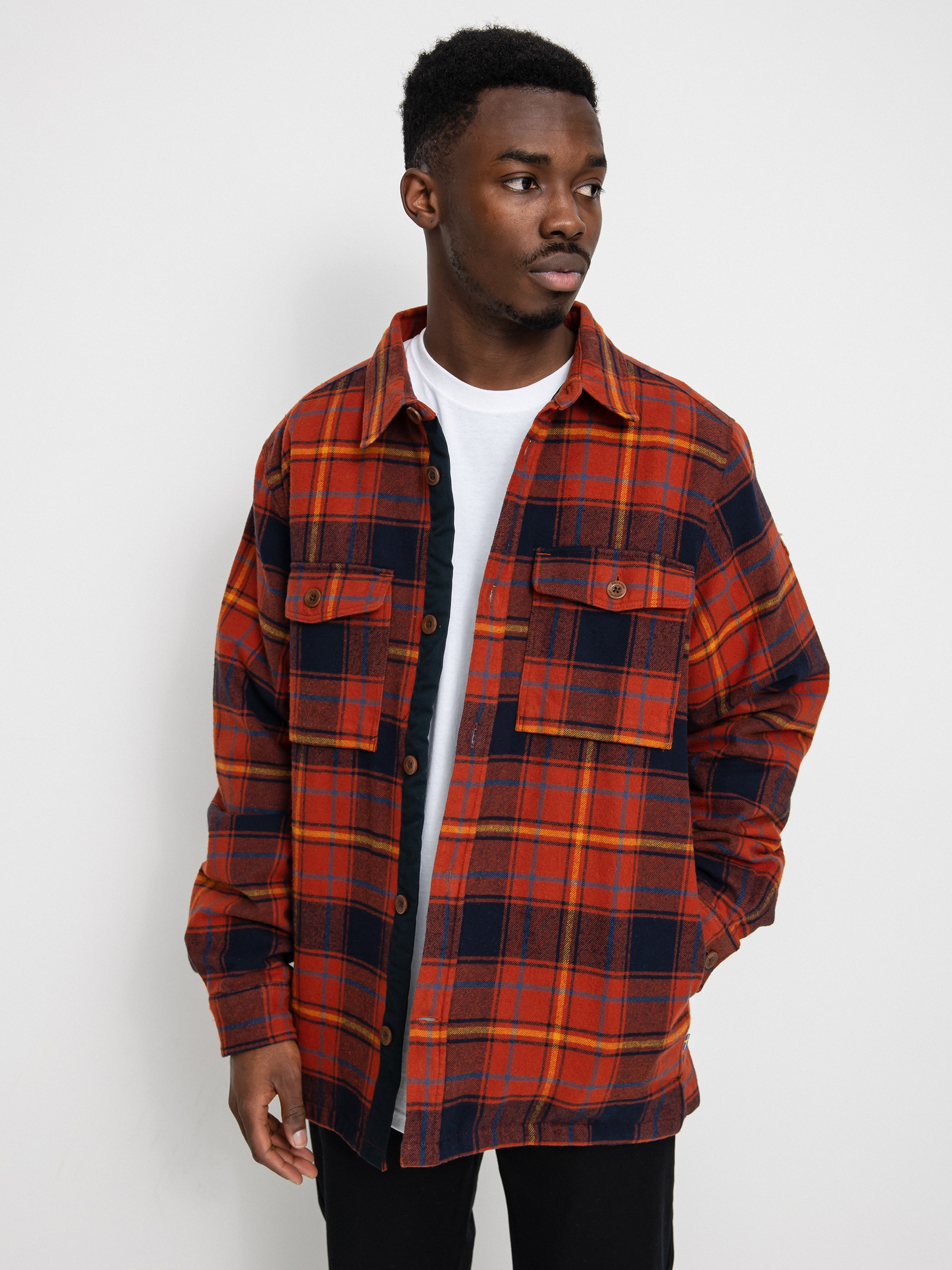 Fjallraven Ovik Lite Padded Shirt (autumn leaf/dark navy)