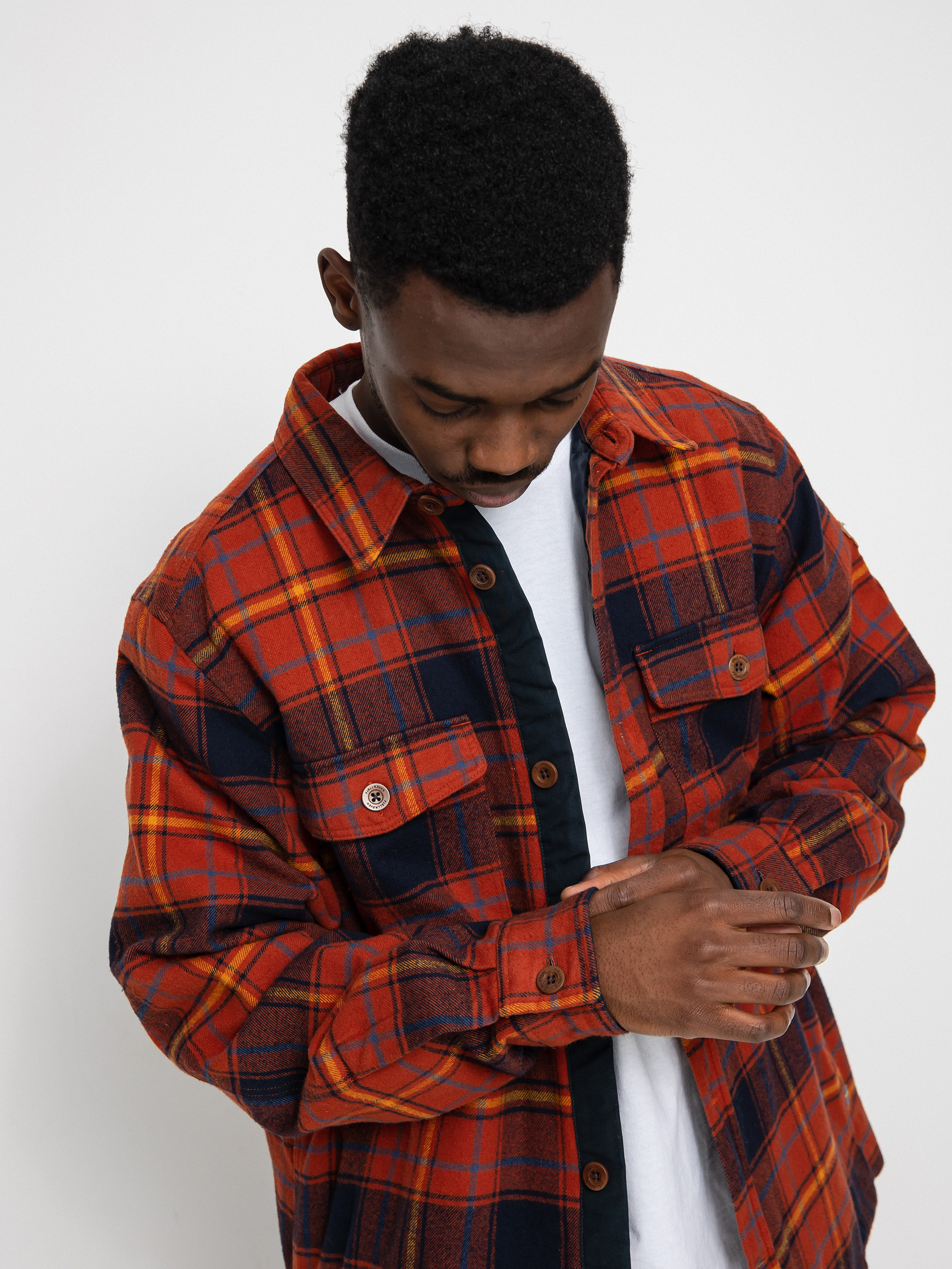 Fjallraven Ovik Lite Padded Shirt (autumn leaf/dark navy)