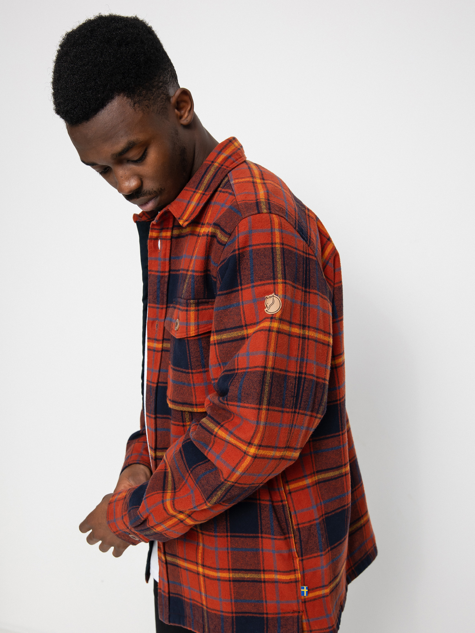 Fjallraven Ovik Lite Padded Shirt (autumn leaf/dark navy)