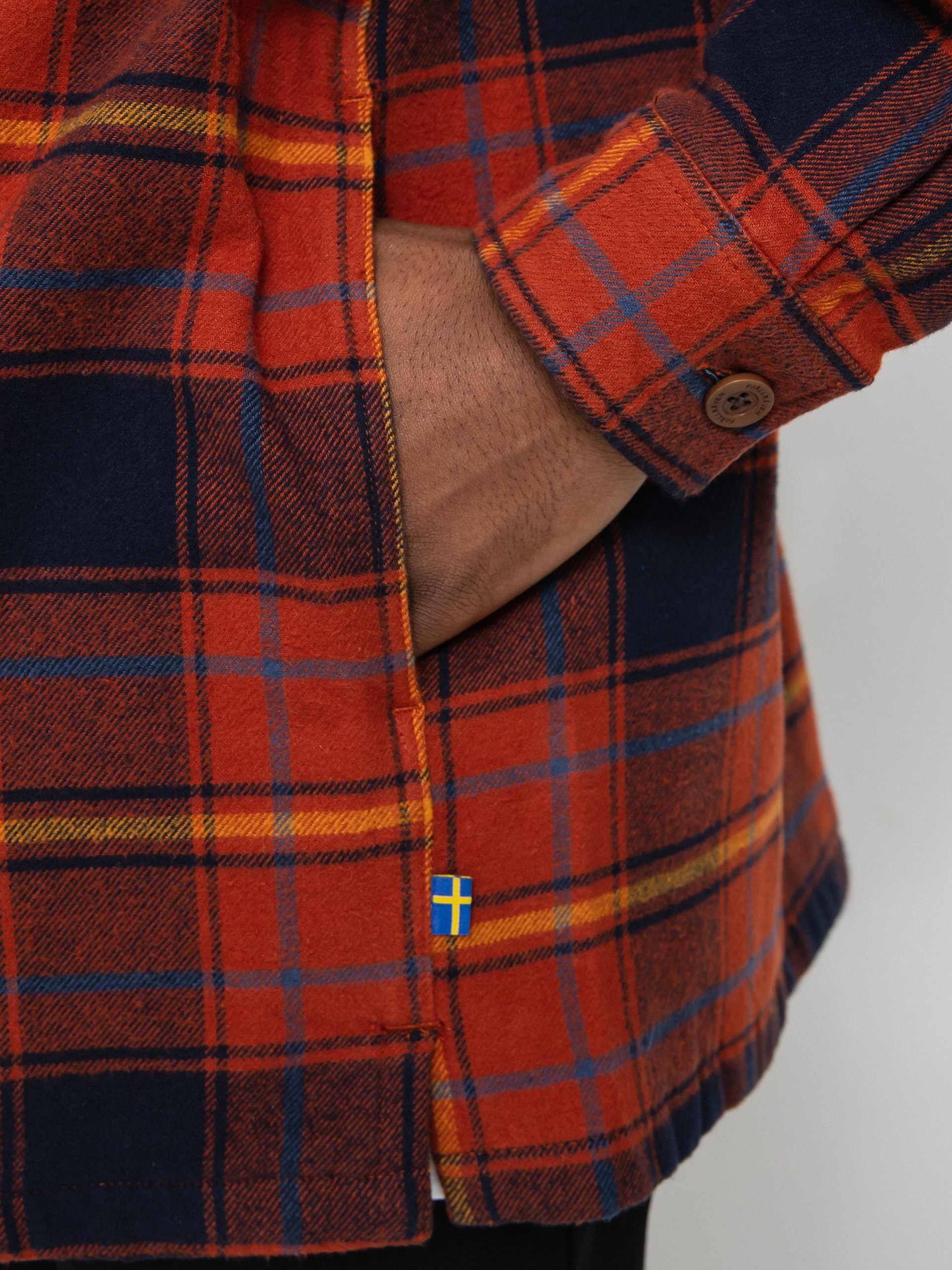 Fjallraven Ovik Lite Padded Shirt (autumn leaf/dark navy)