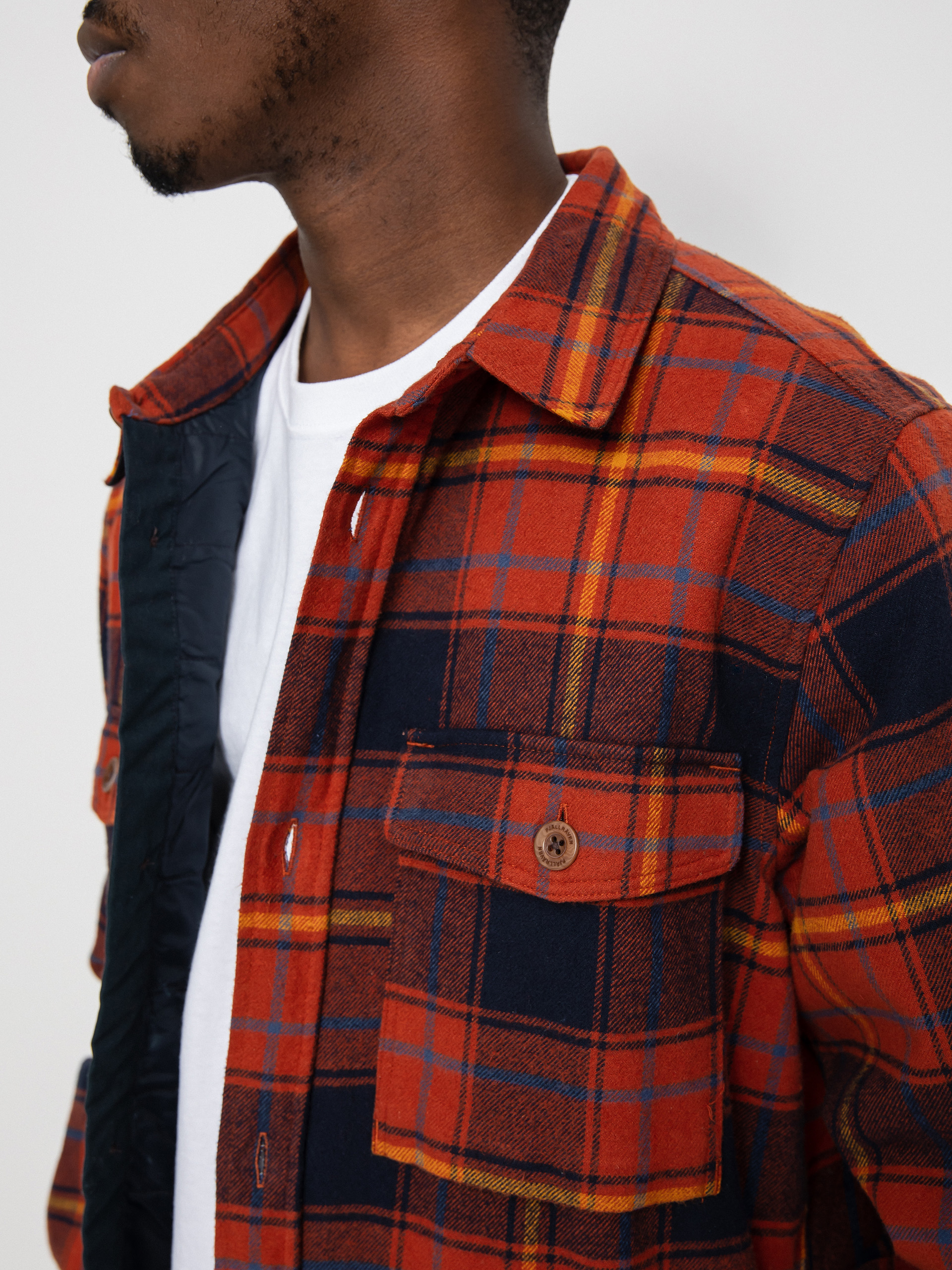 Fjallraven Ovik Lite Padded Shirt (autumn leaf/dark navy)