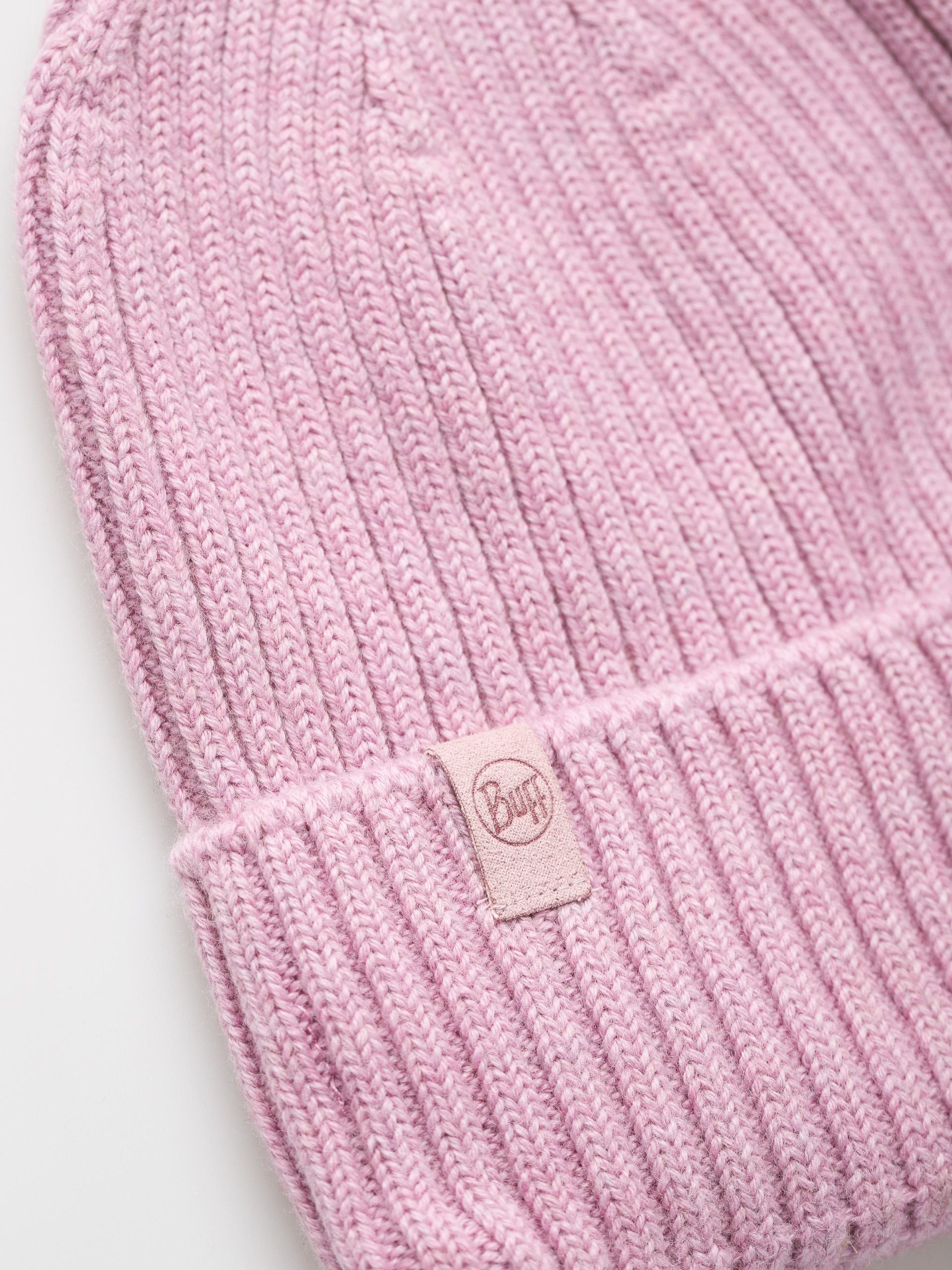 Buff Knitted Beanie (norval pansy)