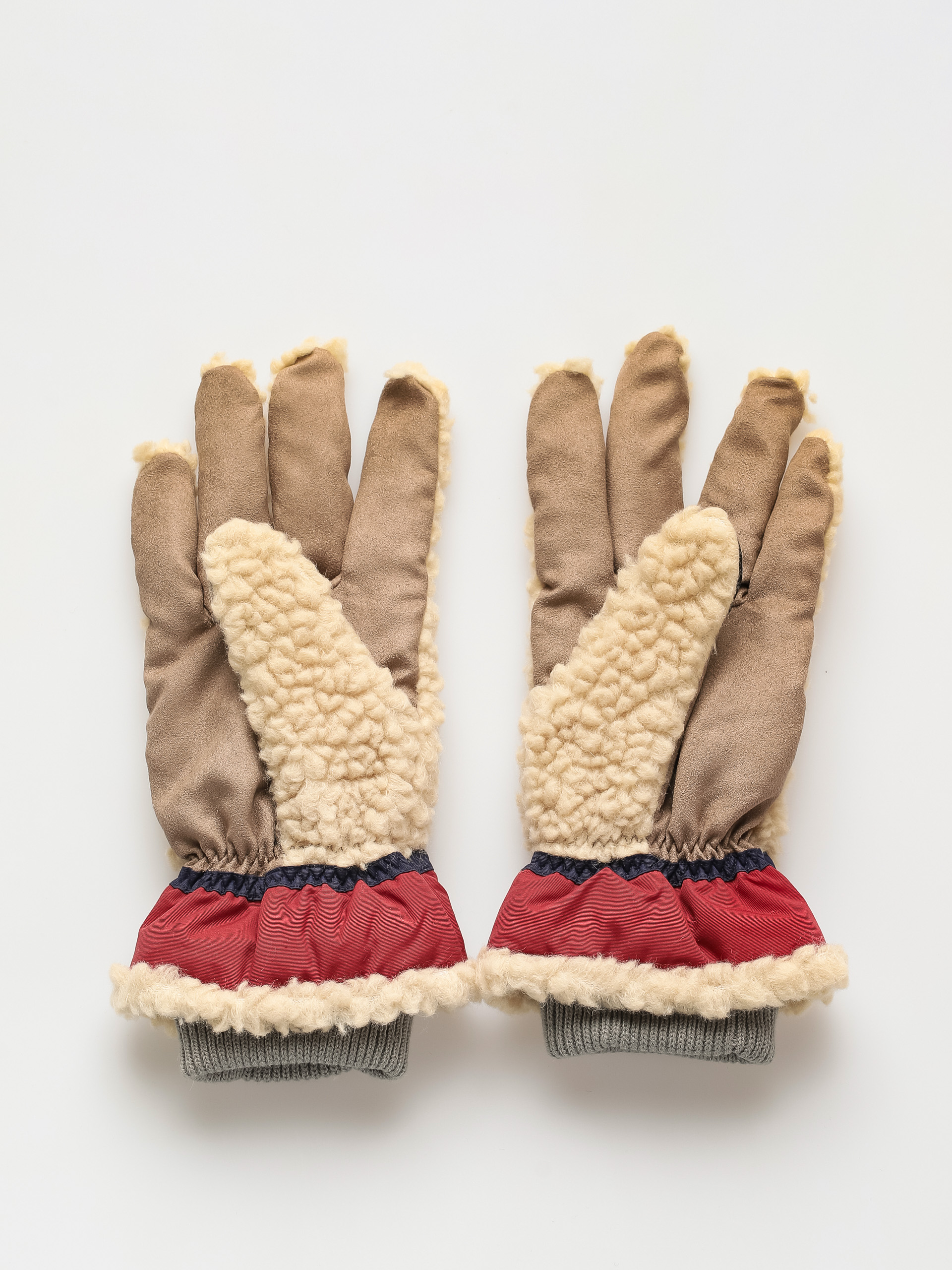 Elmer Teddy 5fgr EM353 Handschuhe (beige/wine)