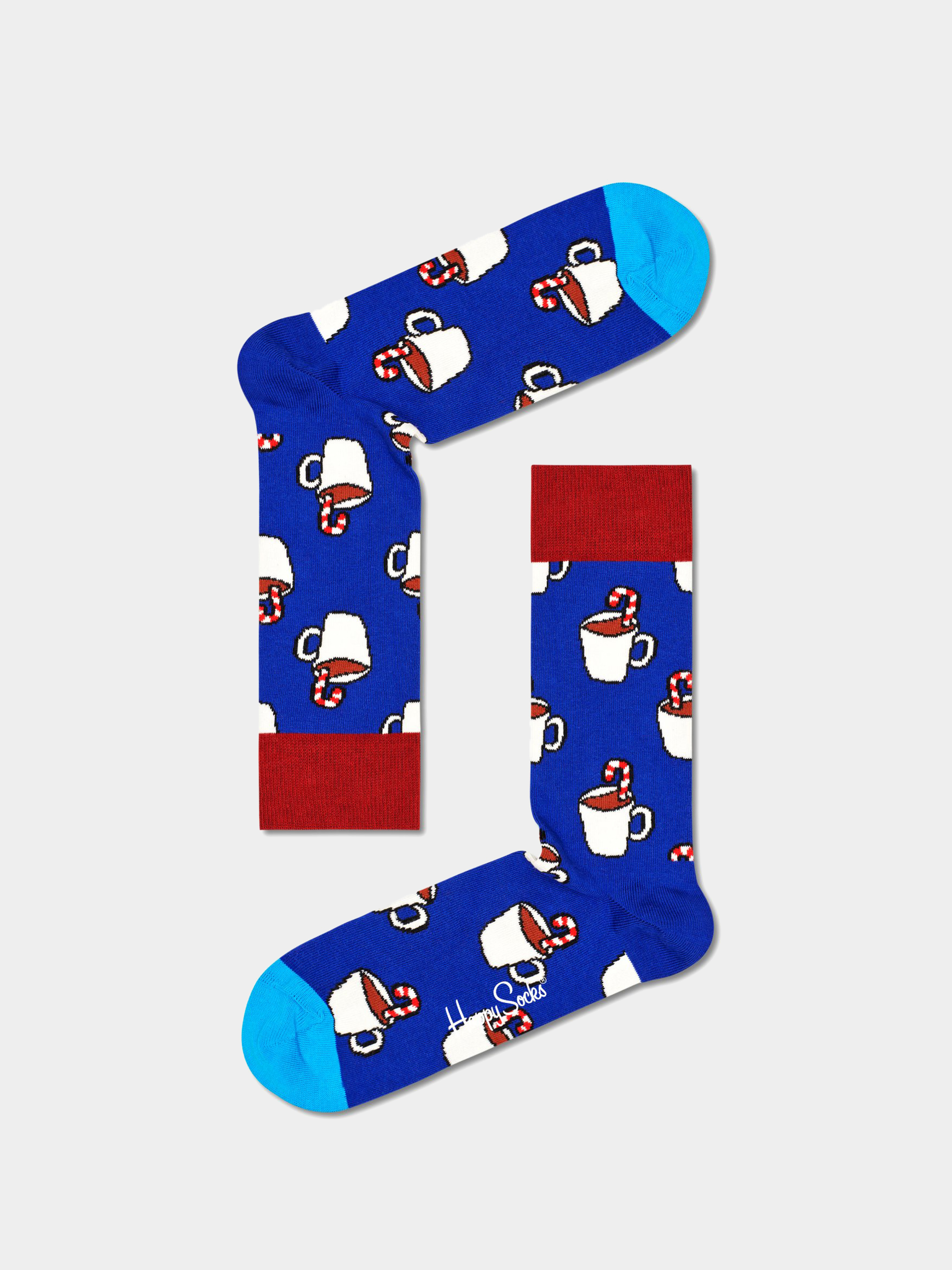 Happy Socks Candy Cane Cocoa Socken (blue)