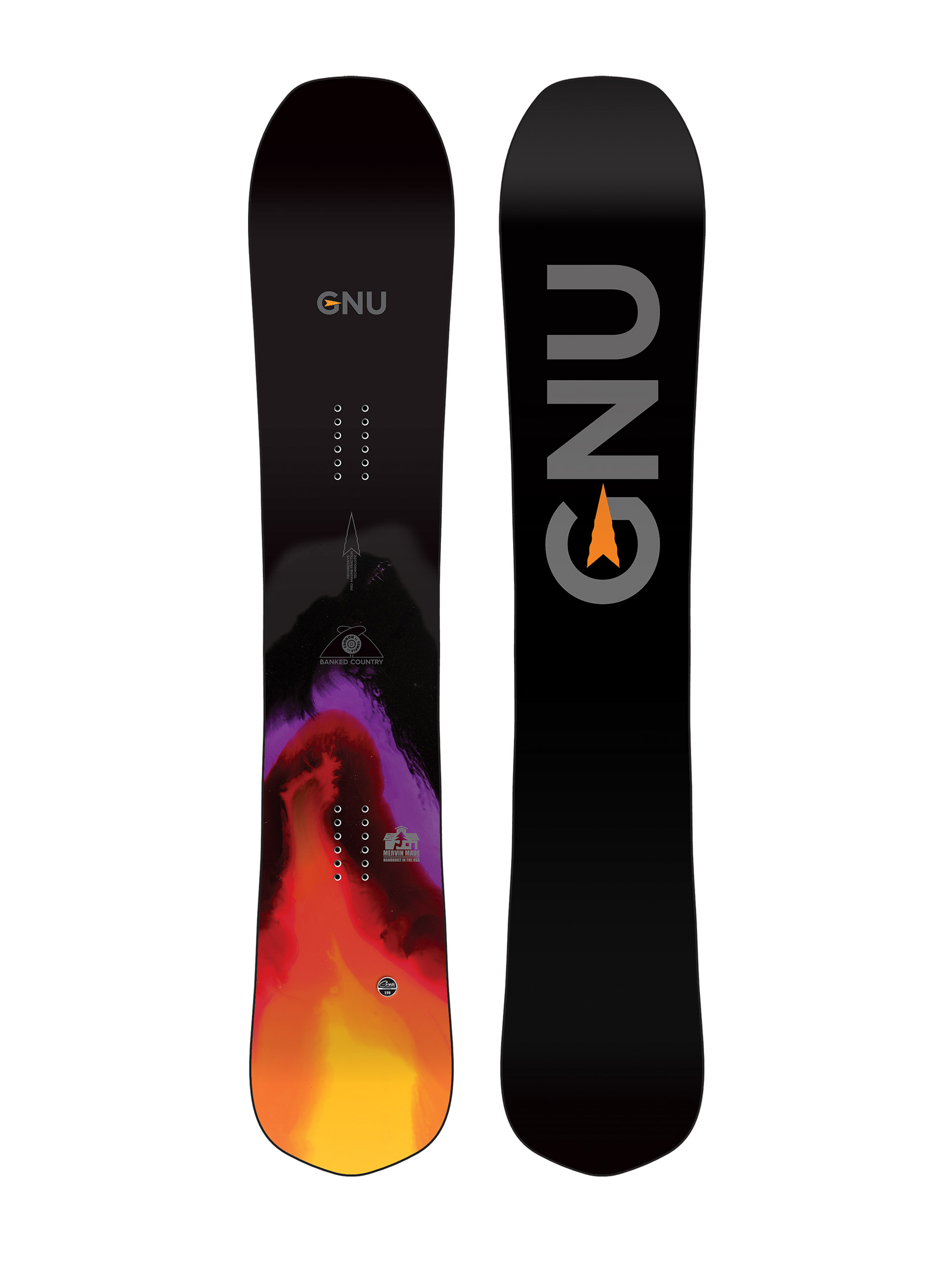 Herren Gnu Banked Country Snowboard 