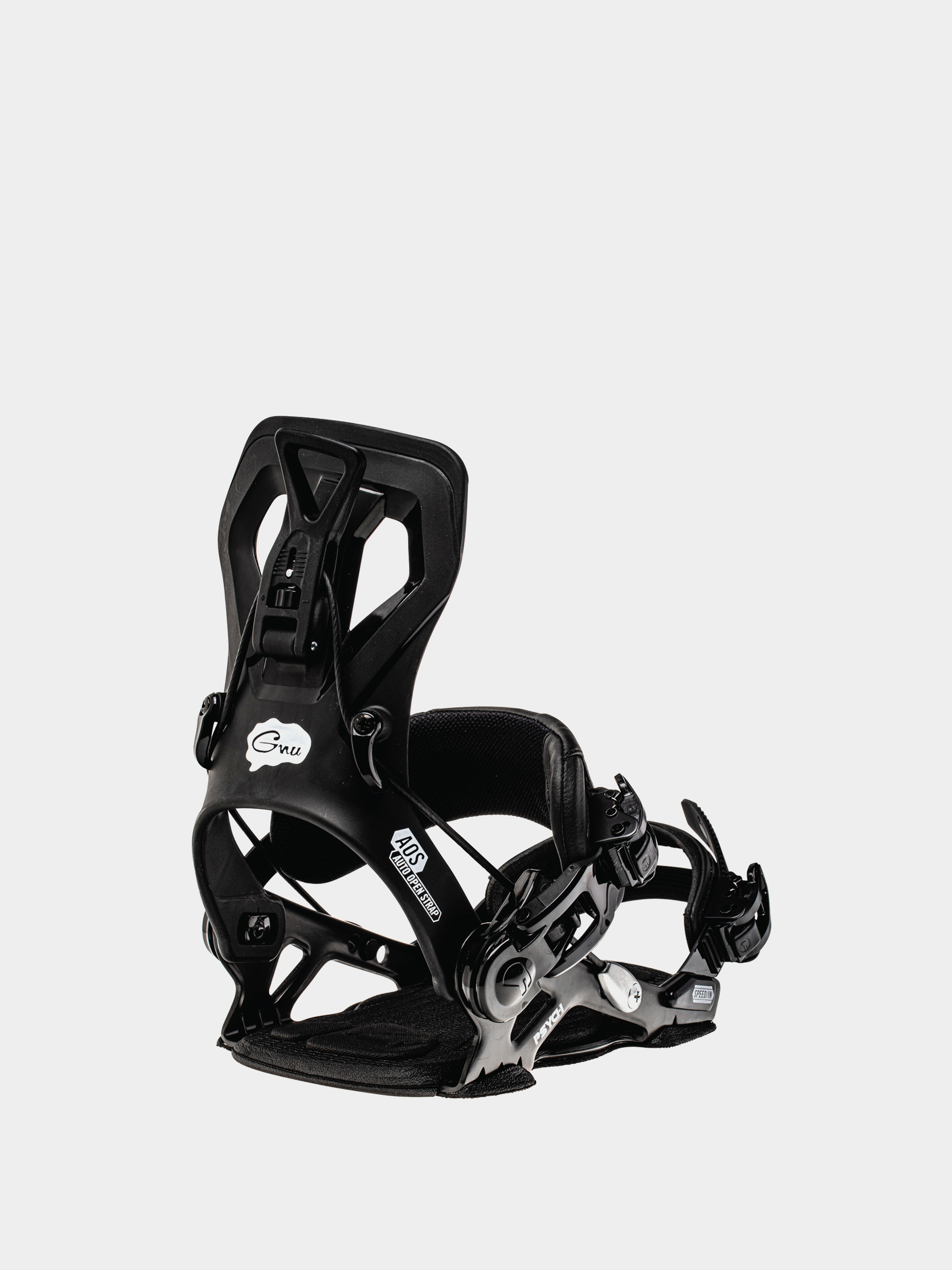 Mens Gnu Psych Snowboard bindings (black)