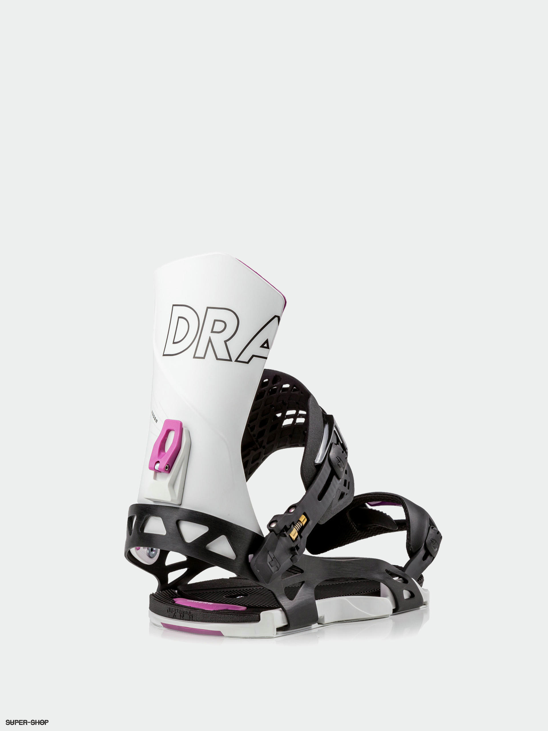 Drake Radar Snowboard bindings - white, black, pink (black/white)