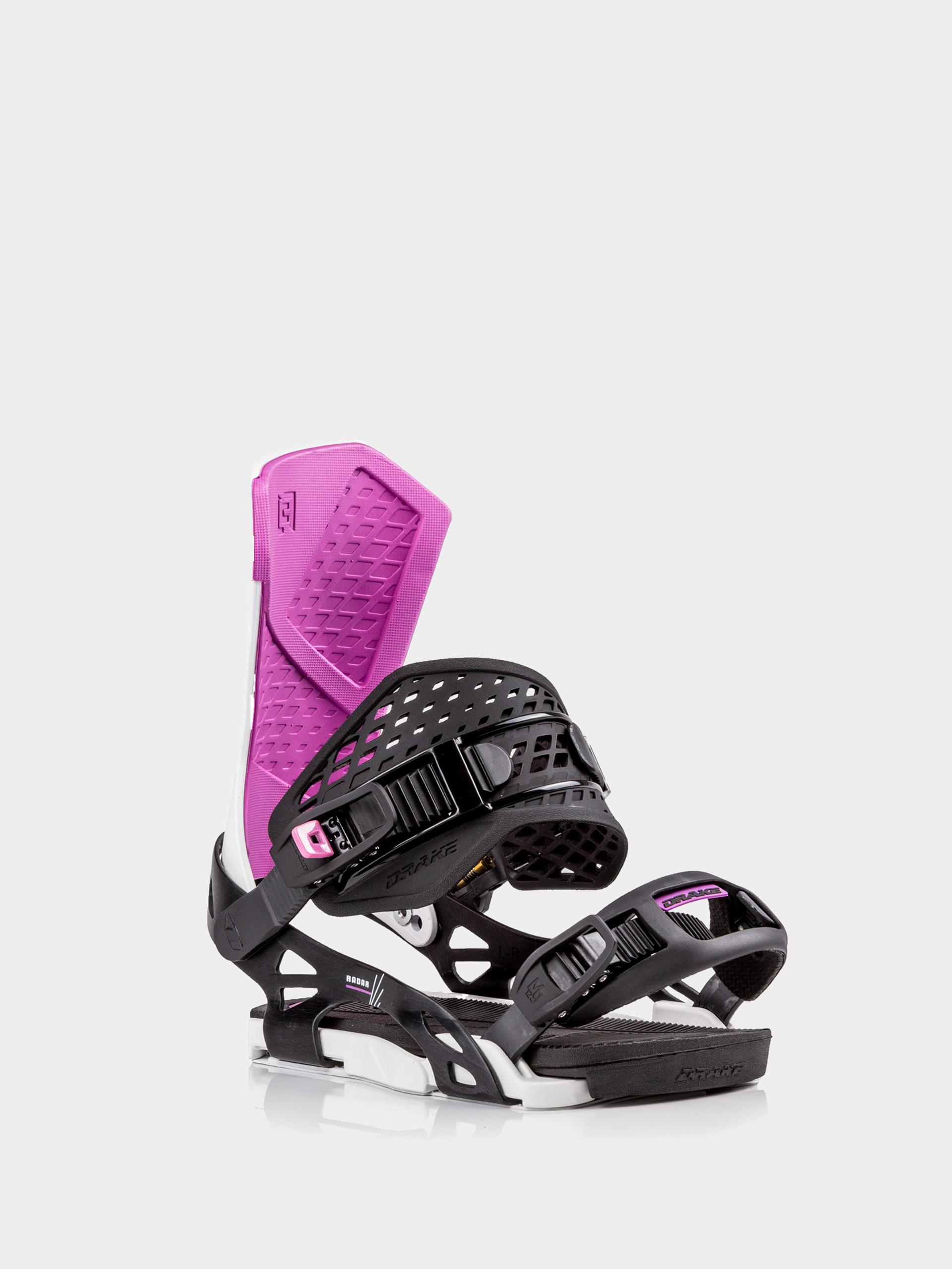 Drake Radar Snowboard bindings - white, black, pink (black/white)