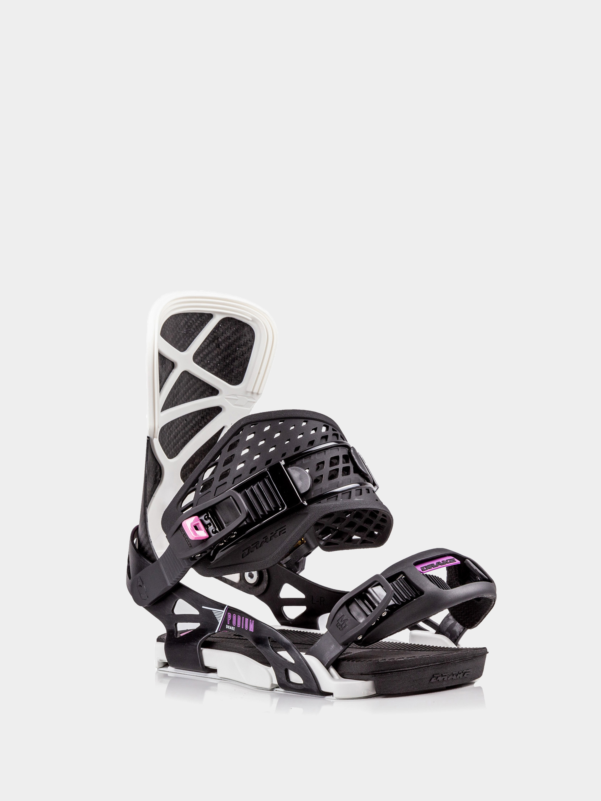 Mens Drake Podium Ff Snowboard bindings (black/white)