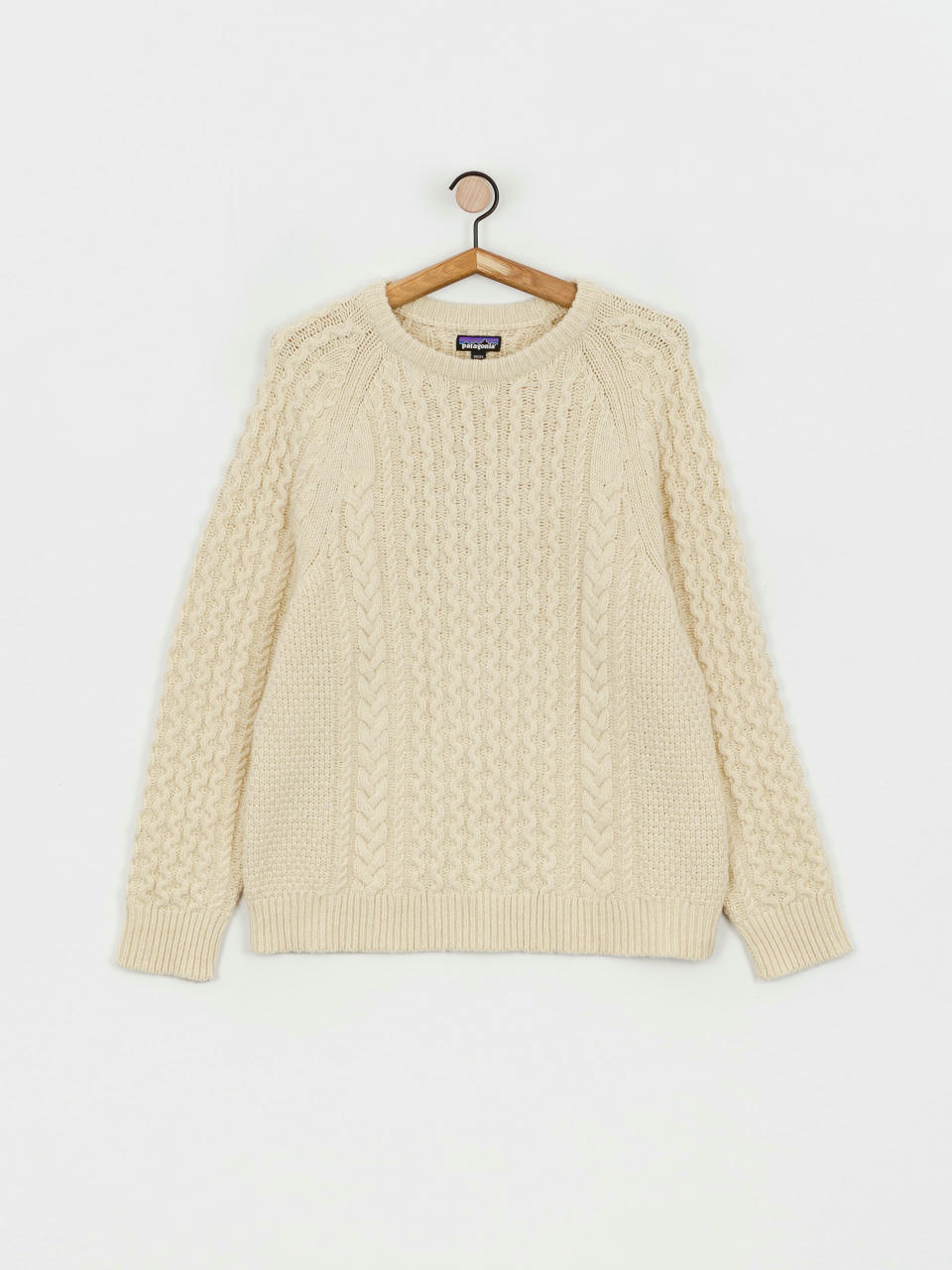 Patagonia Recycled Wool Cable Knit Sweater (natural)