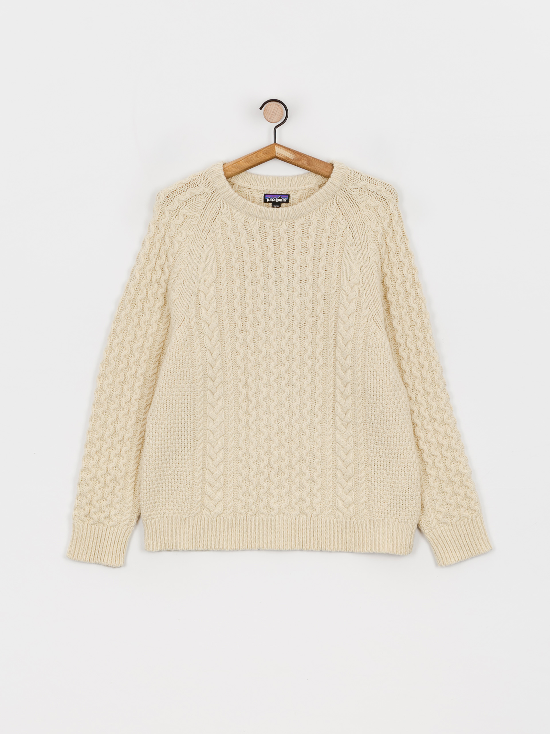 Patagonia Recycled Wool Cable Knit Sweater (natural)