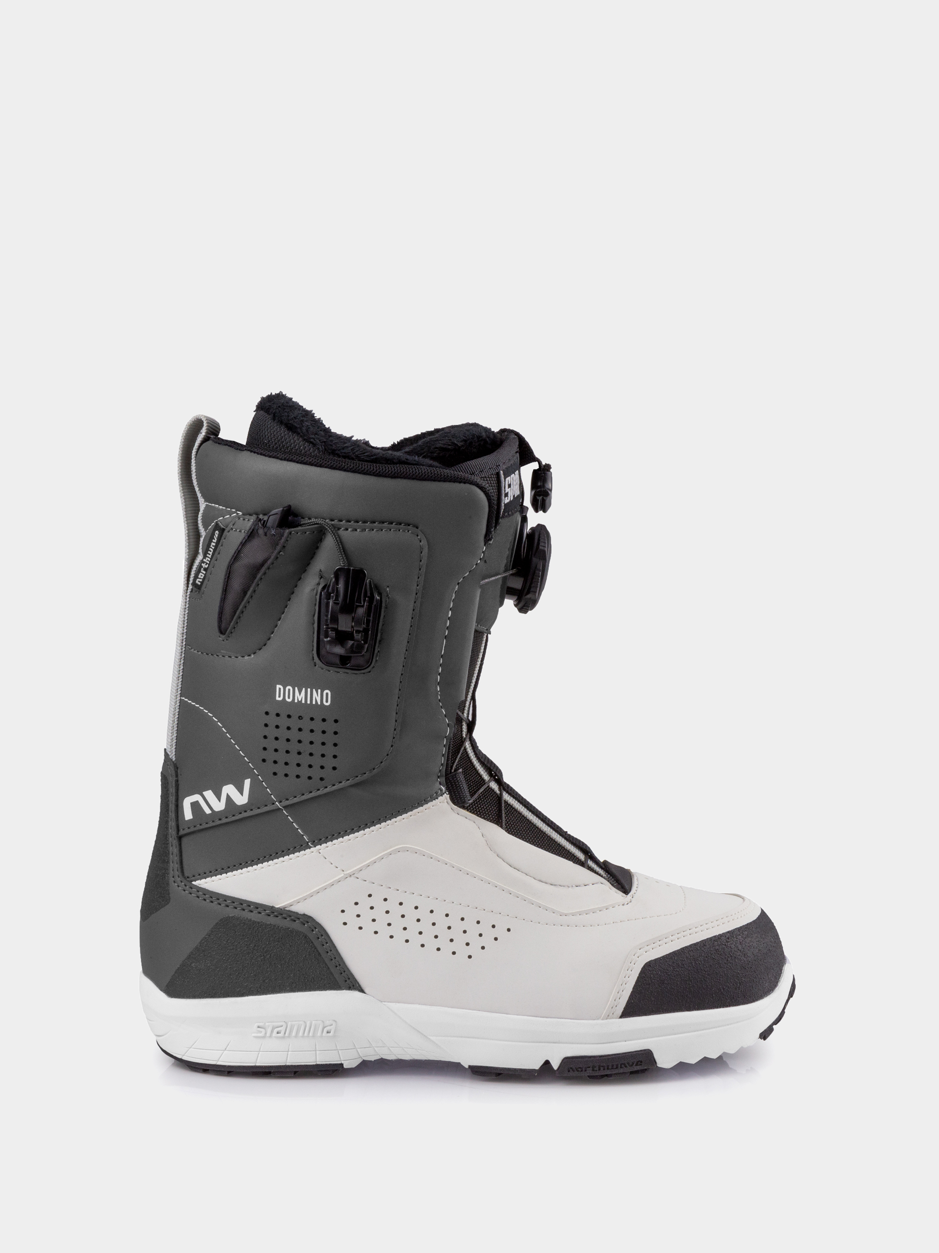 Womens Northwave Domino Hybrid Snowboard boots (white/dark grey)