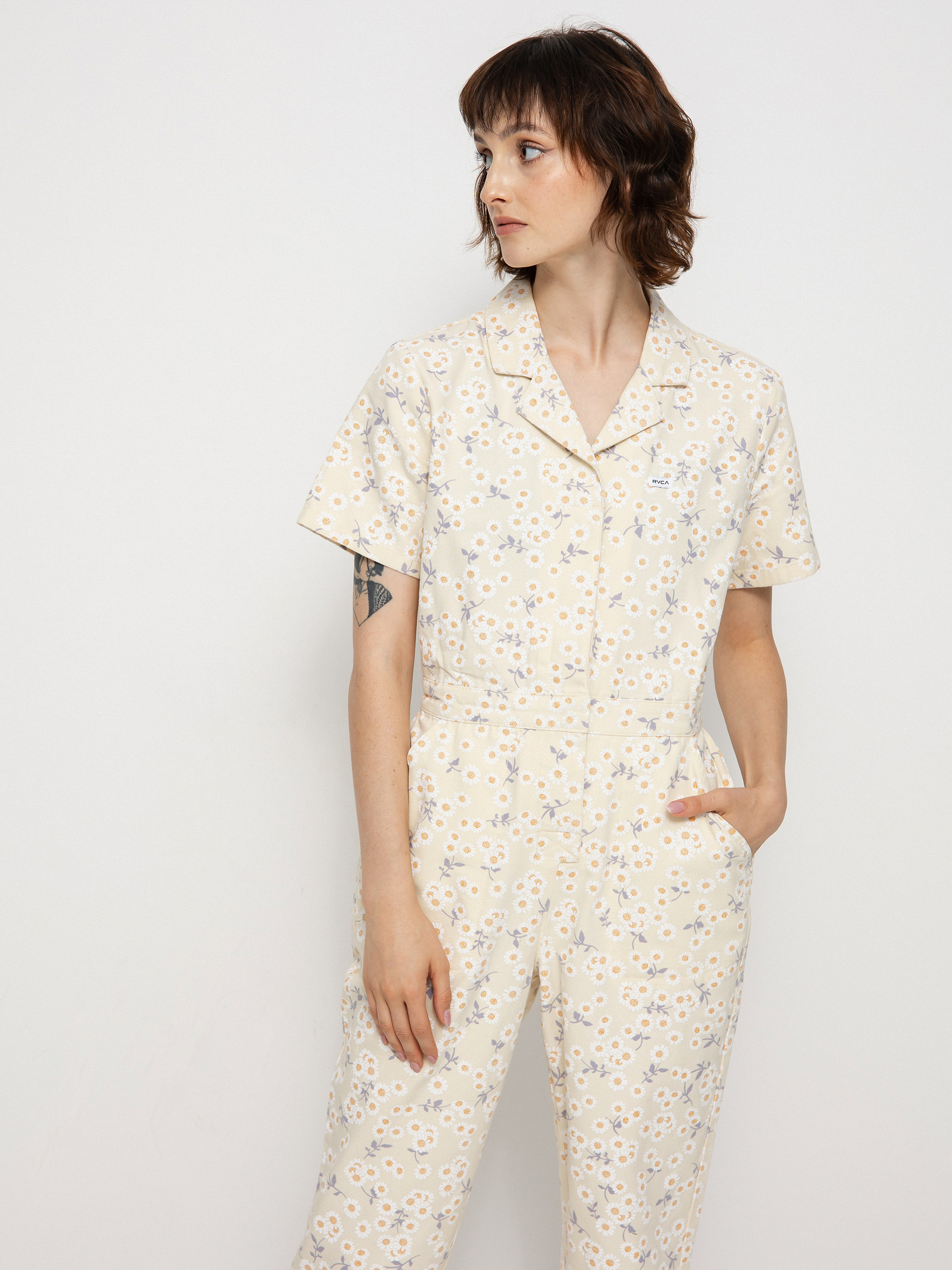Womens RVCA Nightshift Jumpsuit Overall (afterglow)