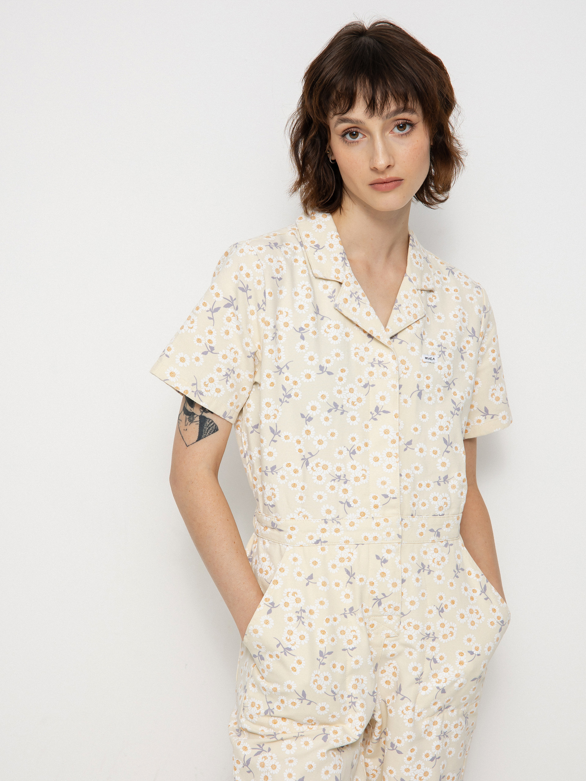 Womens RVCA Nightshift Jumpsuit Overall (afterglow)