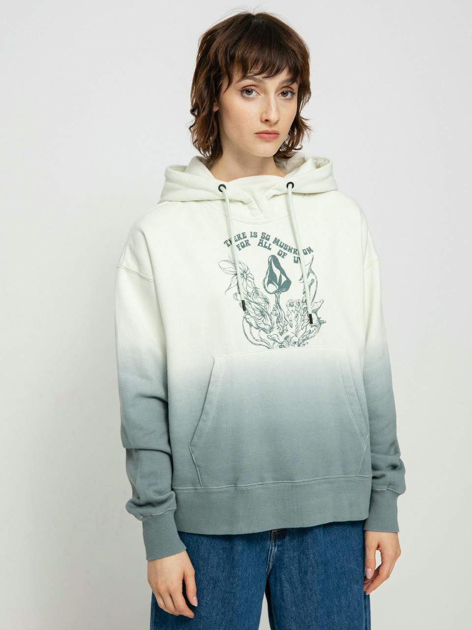 Volcom Vol Peak HD Active sweatshirt Wmn (green ash)