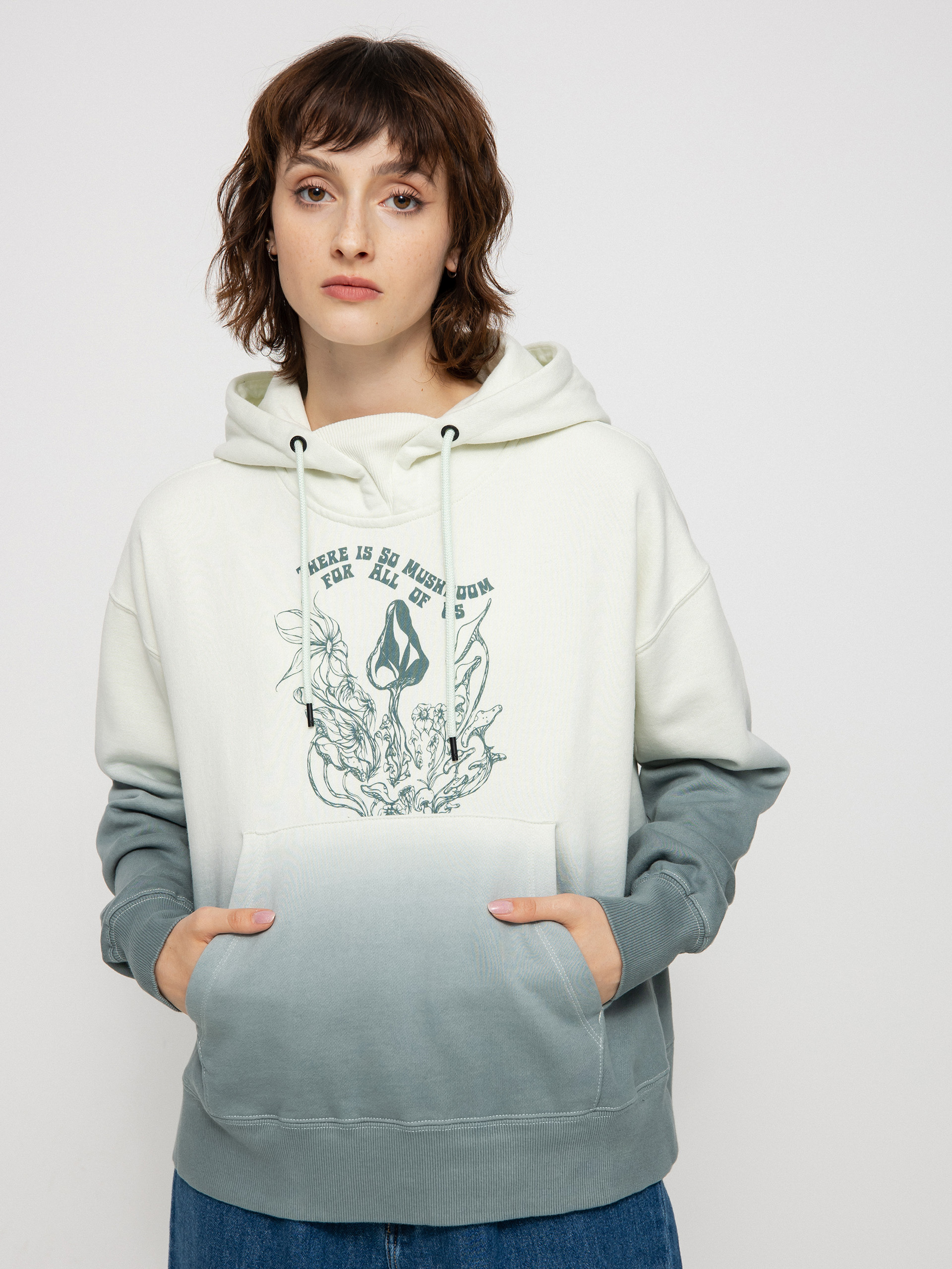 Damen Volcom Vol Peak HD Hoodie (green ash)