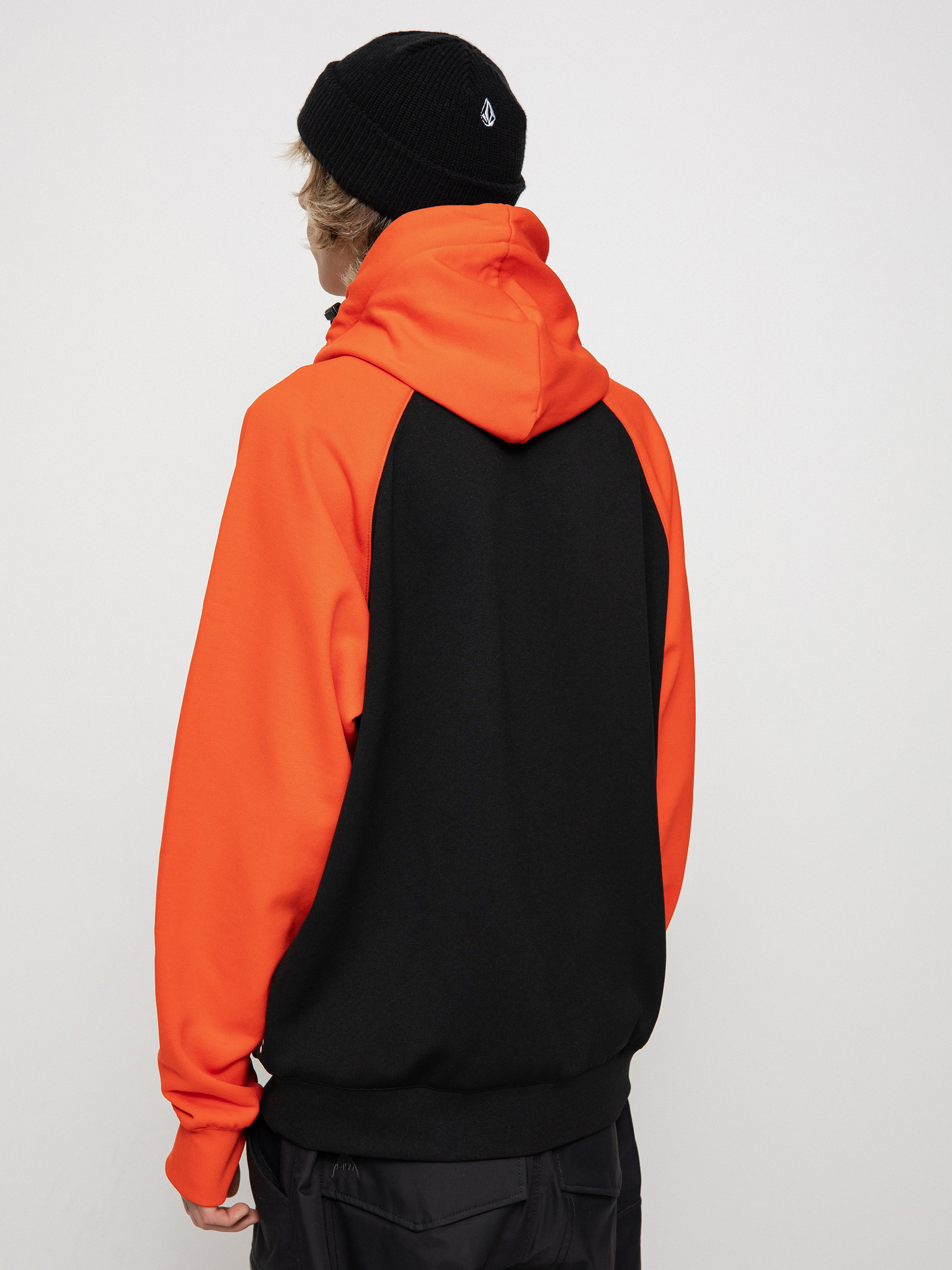 Mens Volcom Hydro Riding HD Active sweatshirt (orange shock)