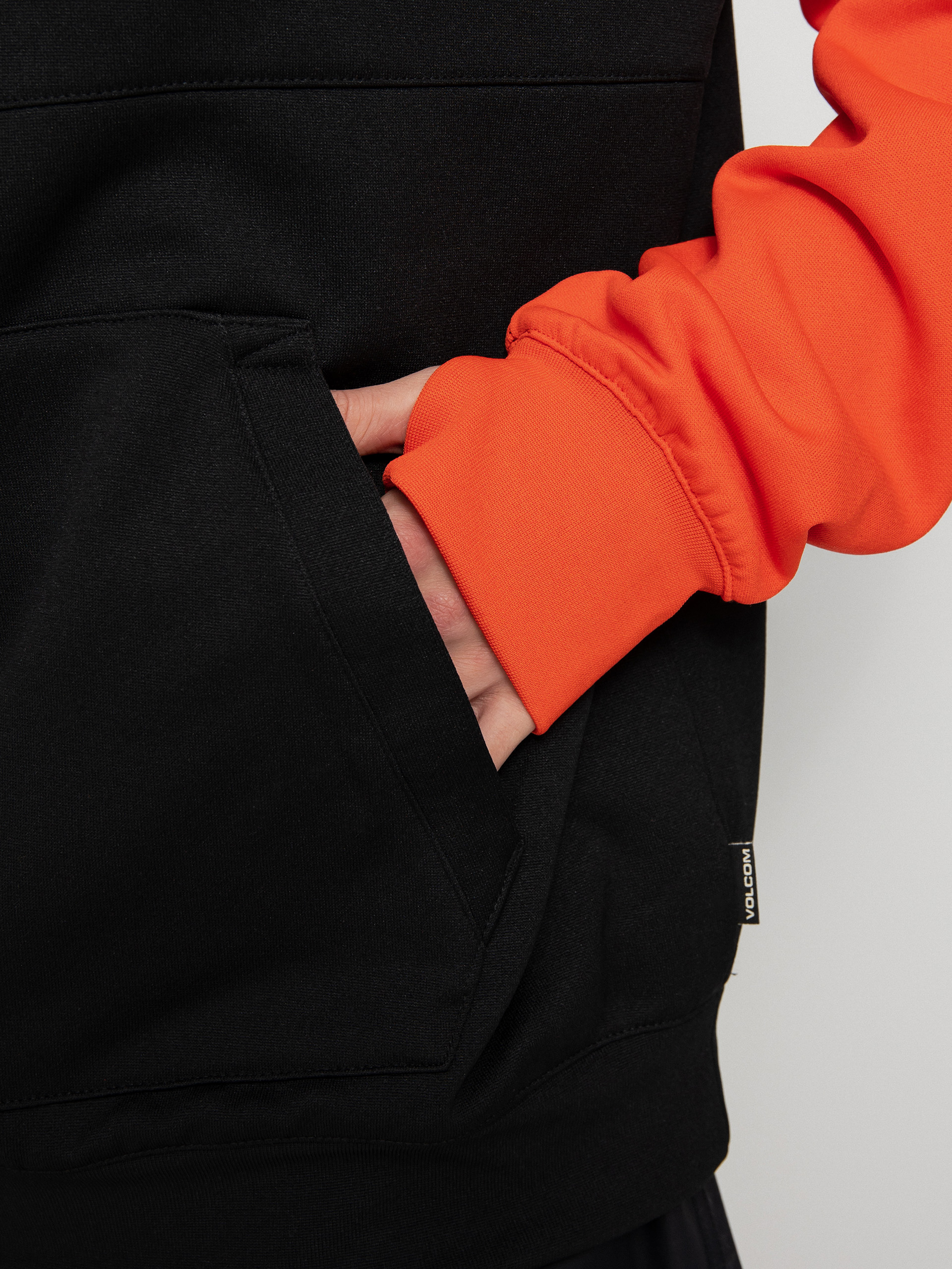 Mens Volcom Hydro Riding HD Active sweatshirt (orange shock)