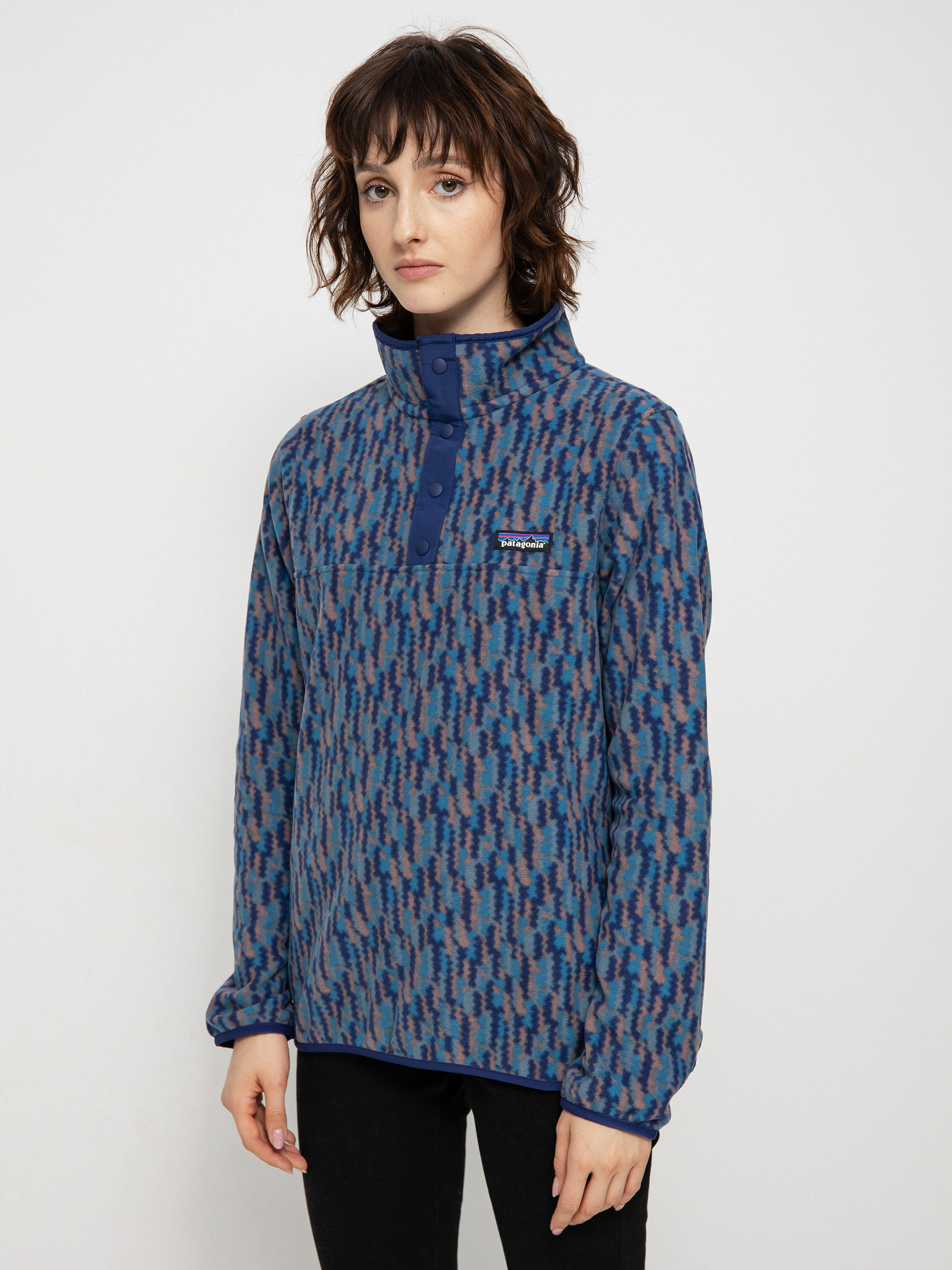 Patagonia Blue Printed shops Fleece