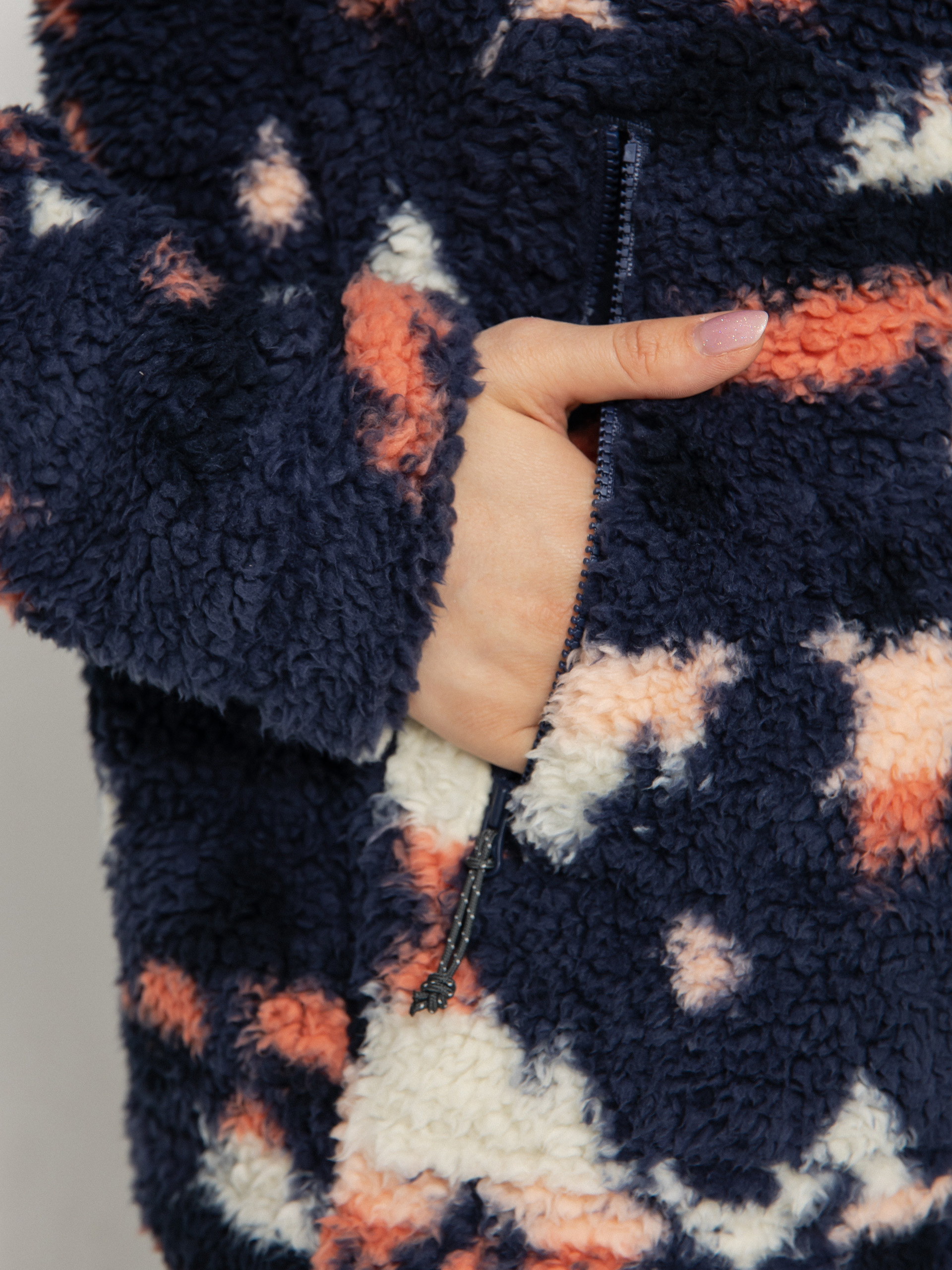 Womens Columbia Winter Pass Sherpa FZ Fleece (nocturnal rocky)