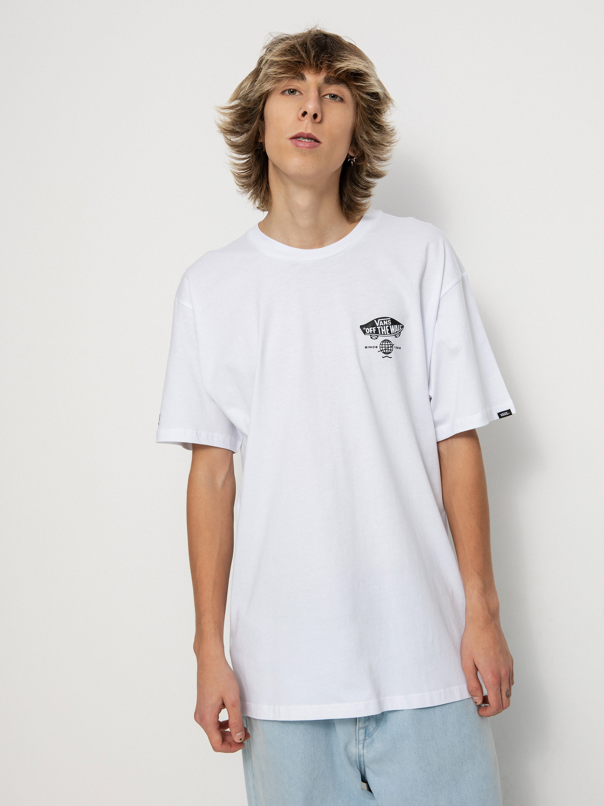 Vans Bianco Cotton Men T-Shirt main image 1