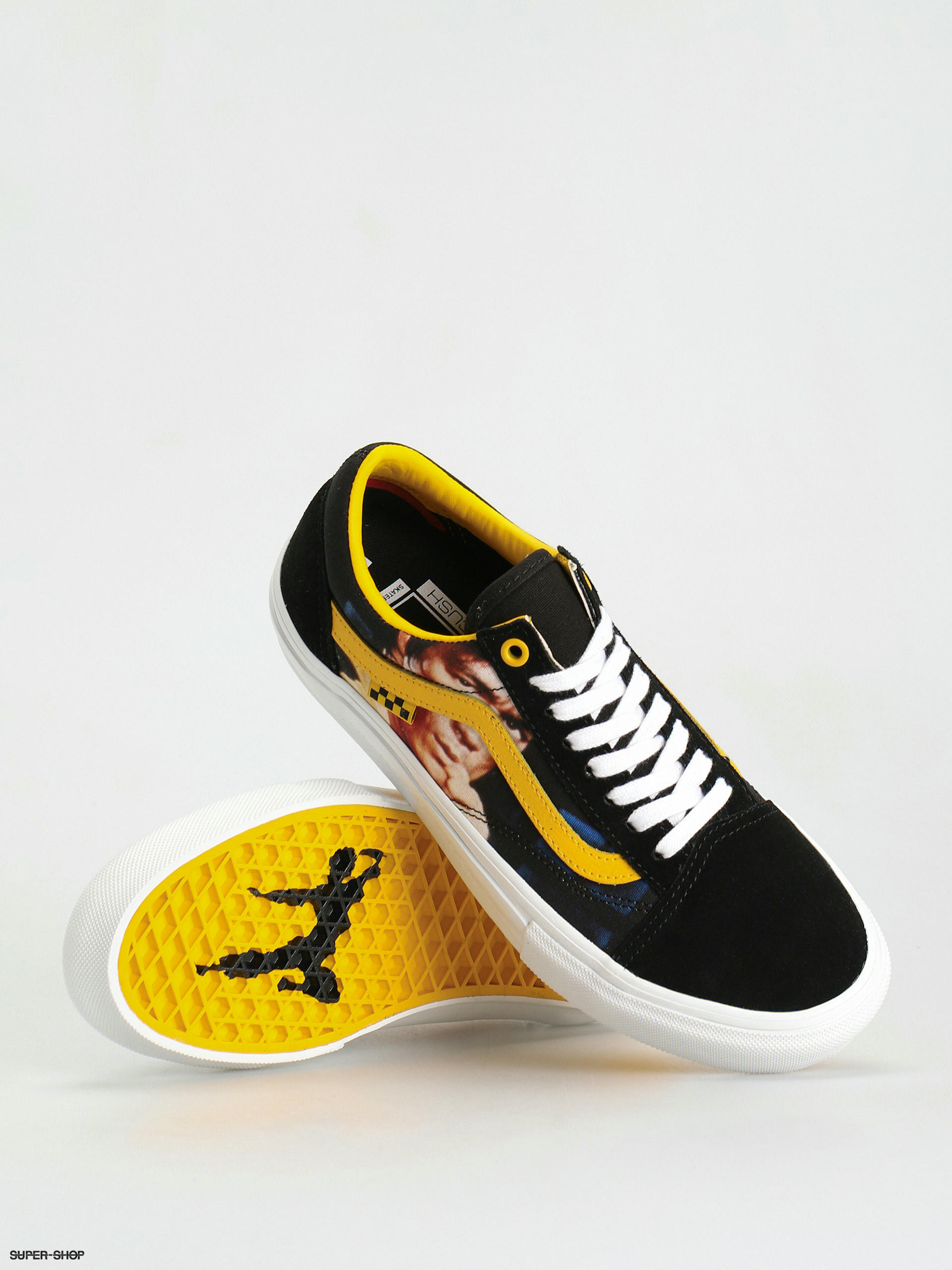 Vans Skate Old Skool Shoes (bruce lee black/yellow)