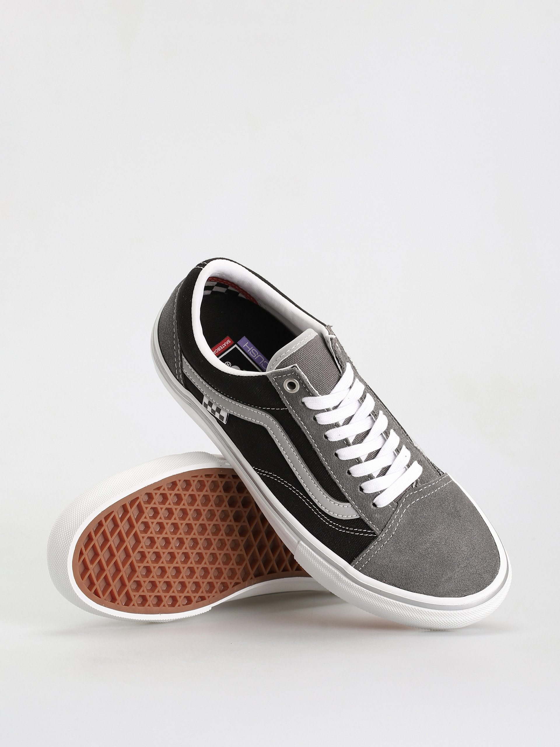 Vans Skate Old Skool Shoes (reflective black/grey)