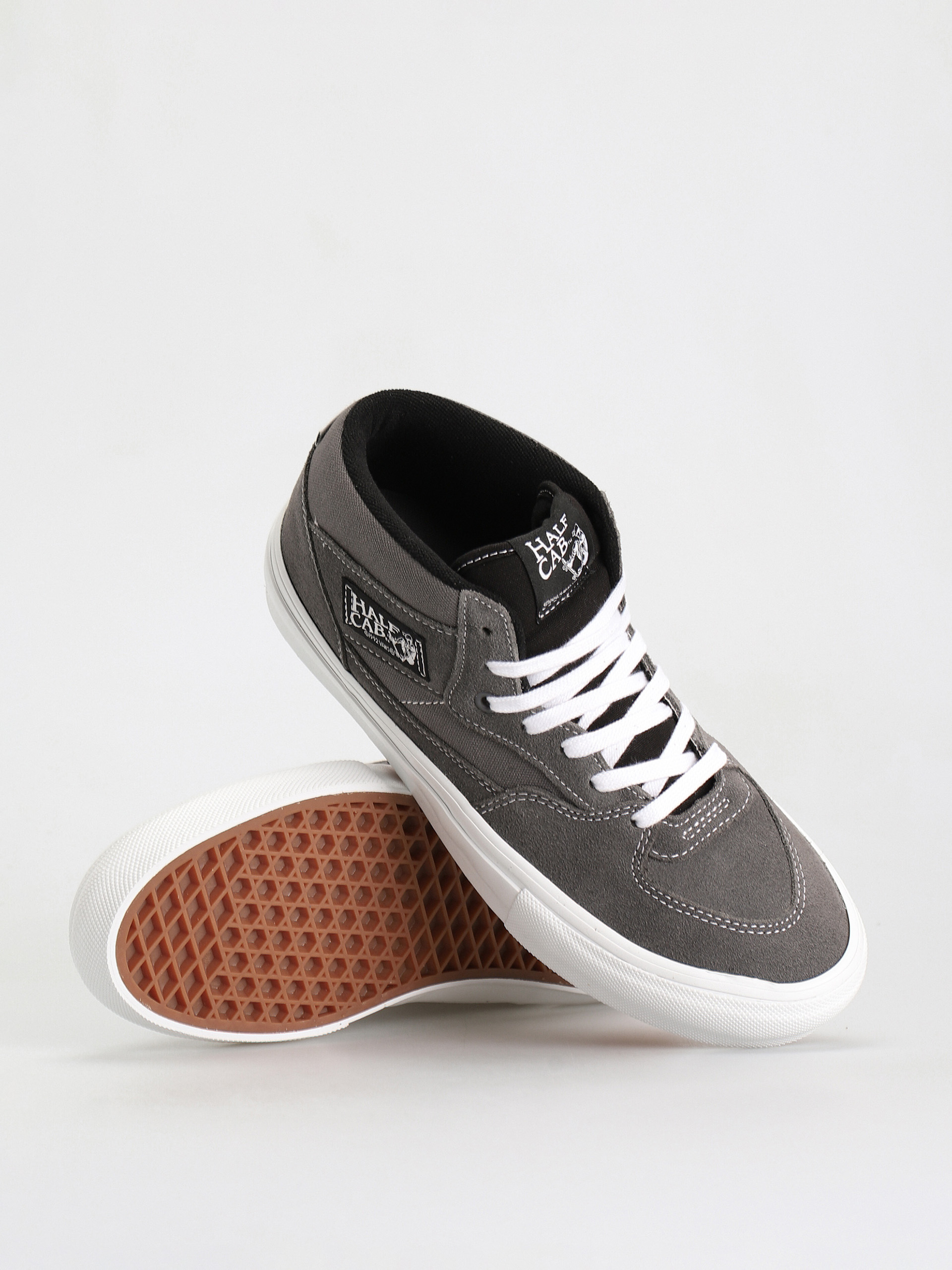 Vans Skate Half Cab Shoes (grey/white)