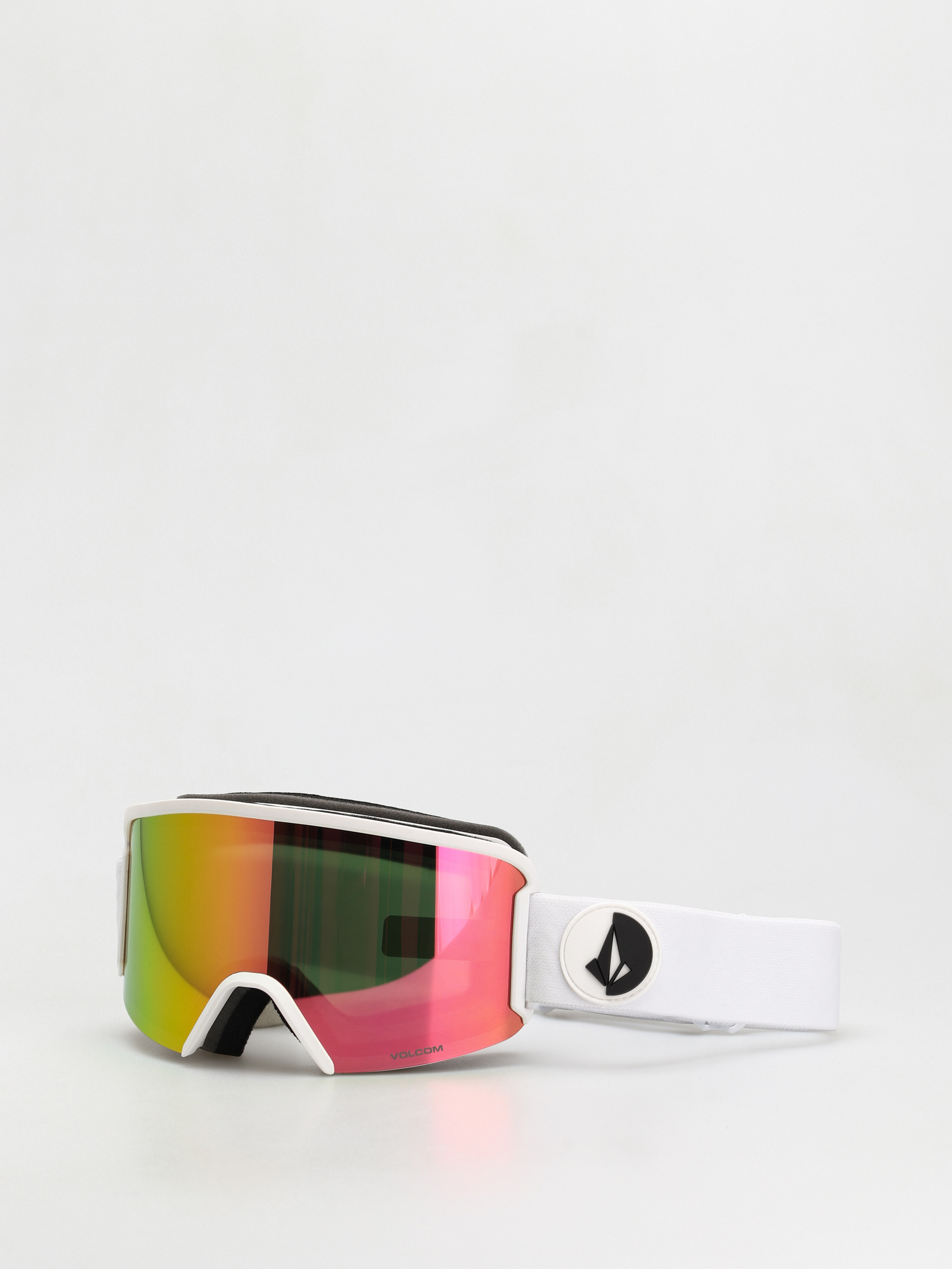 Volcom Garden Goggles (matte white pink chrome)