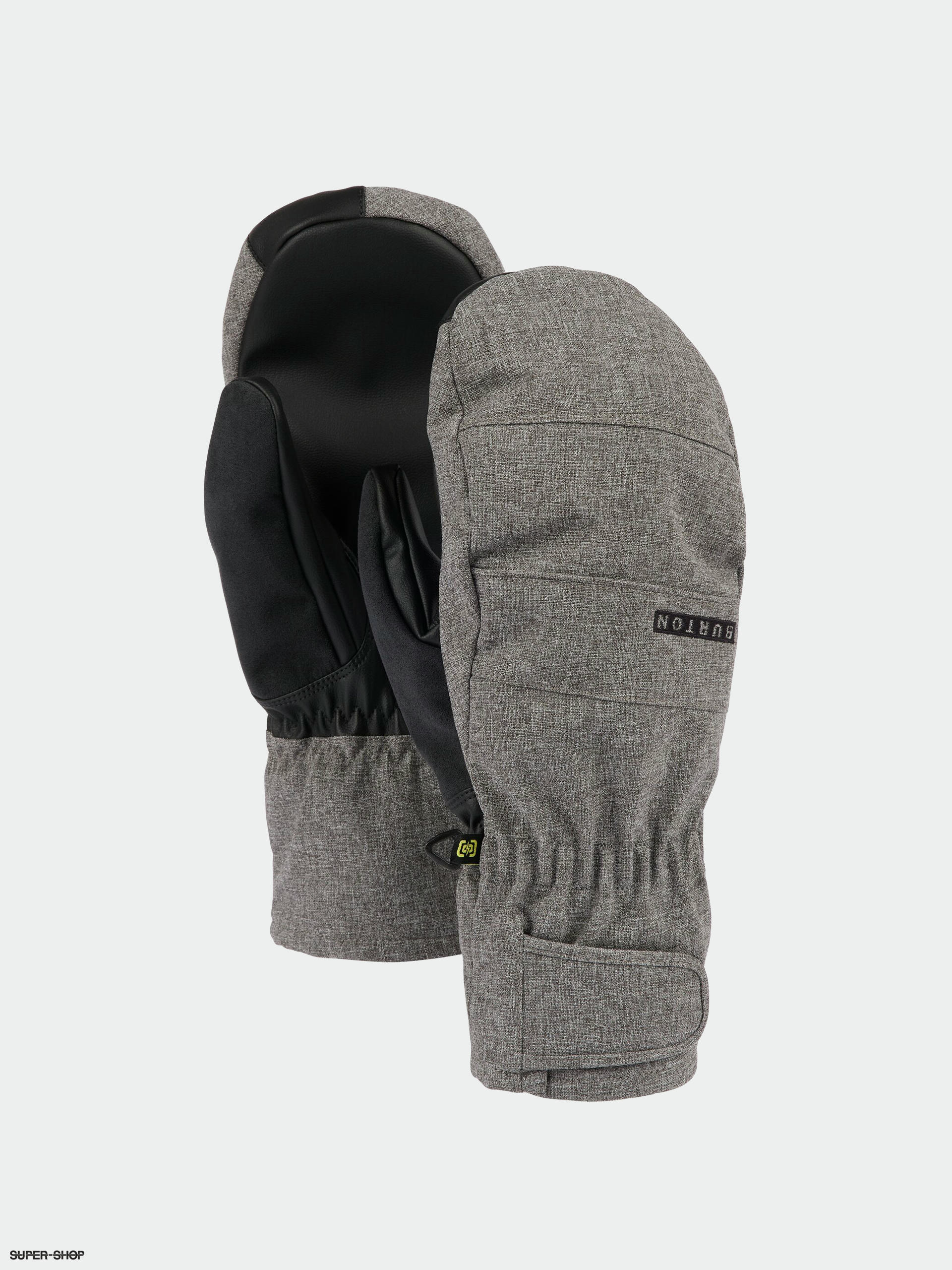 Burton Profile Under Mitten Gloves gray heather