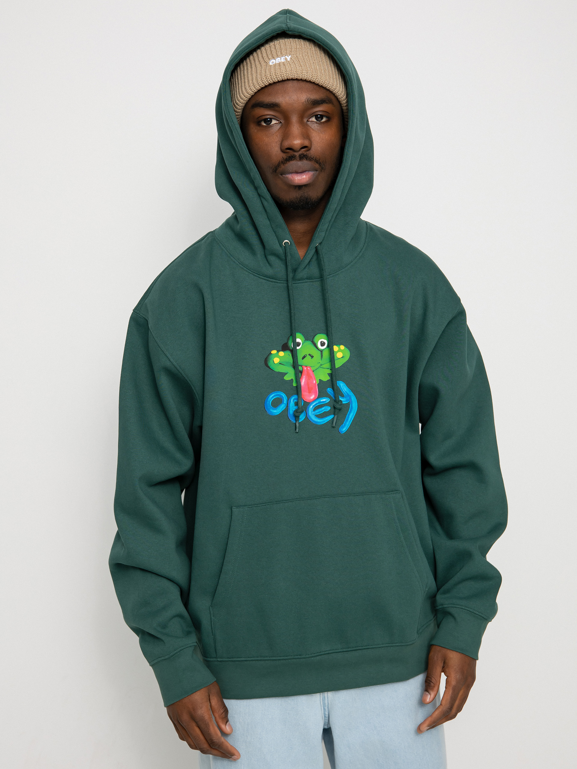 OBEY Obey Clay Frog Sweatshirt (dark cedar)