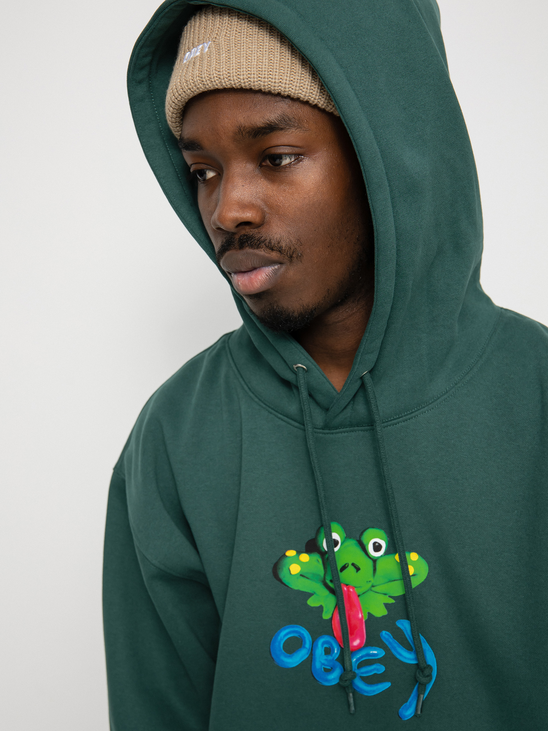 OBEY Obey Clay Frog Sweatshirt (dark cedar)