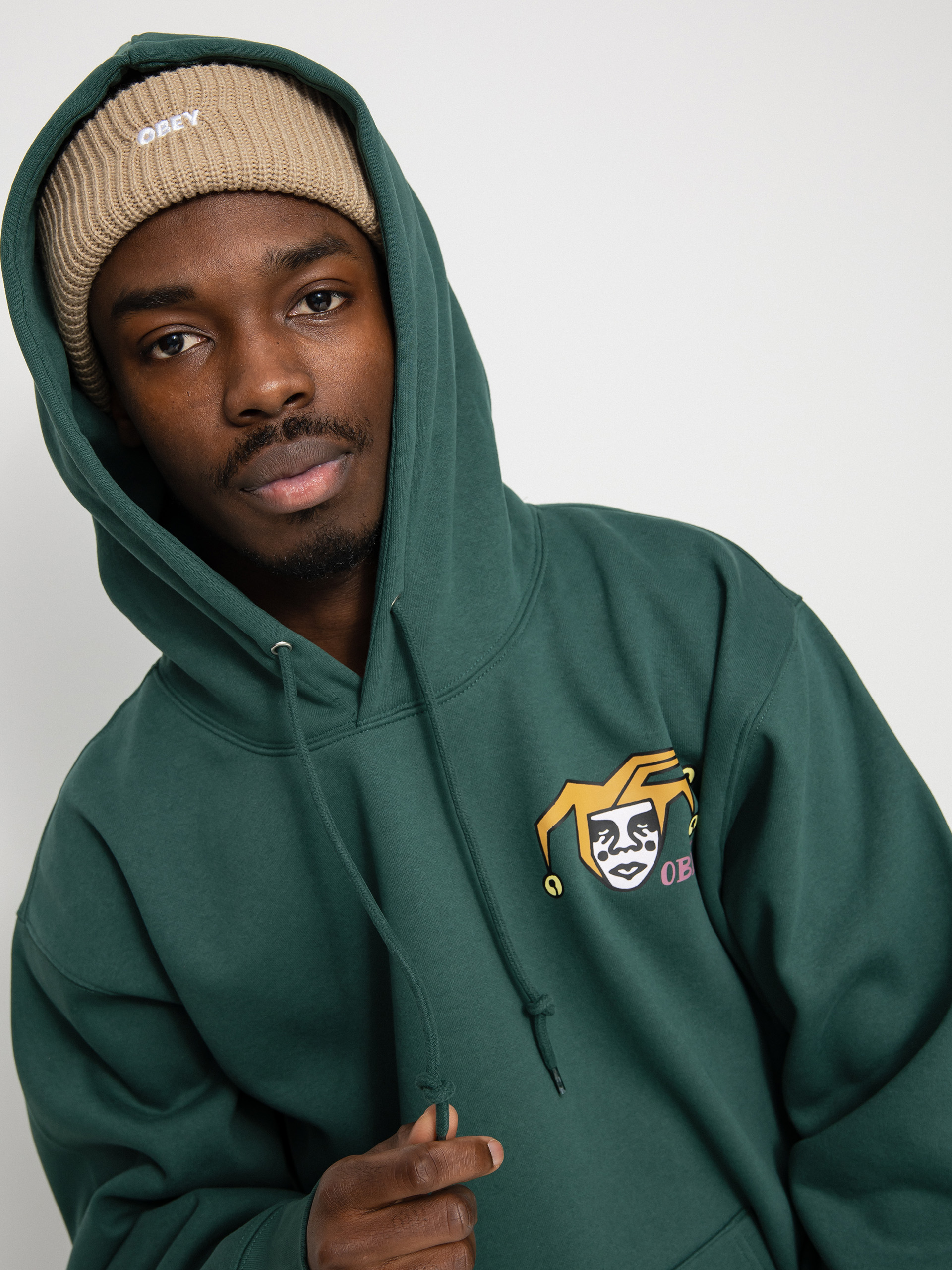 Obey hot sale hoodie green