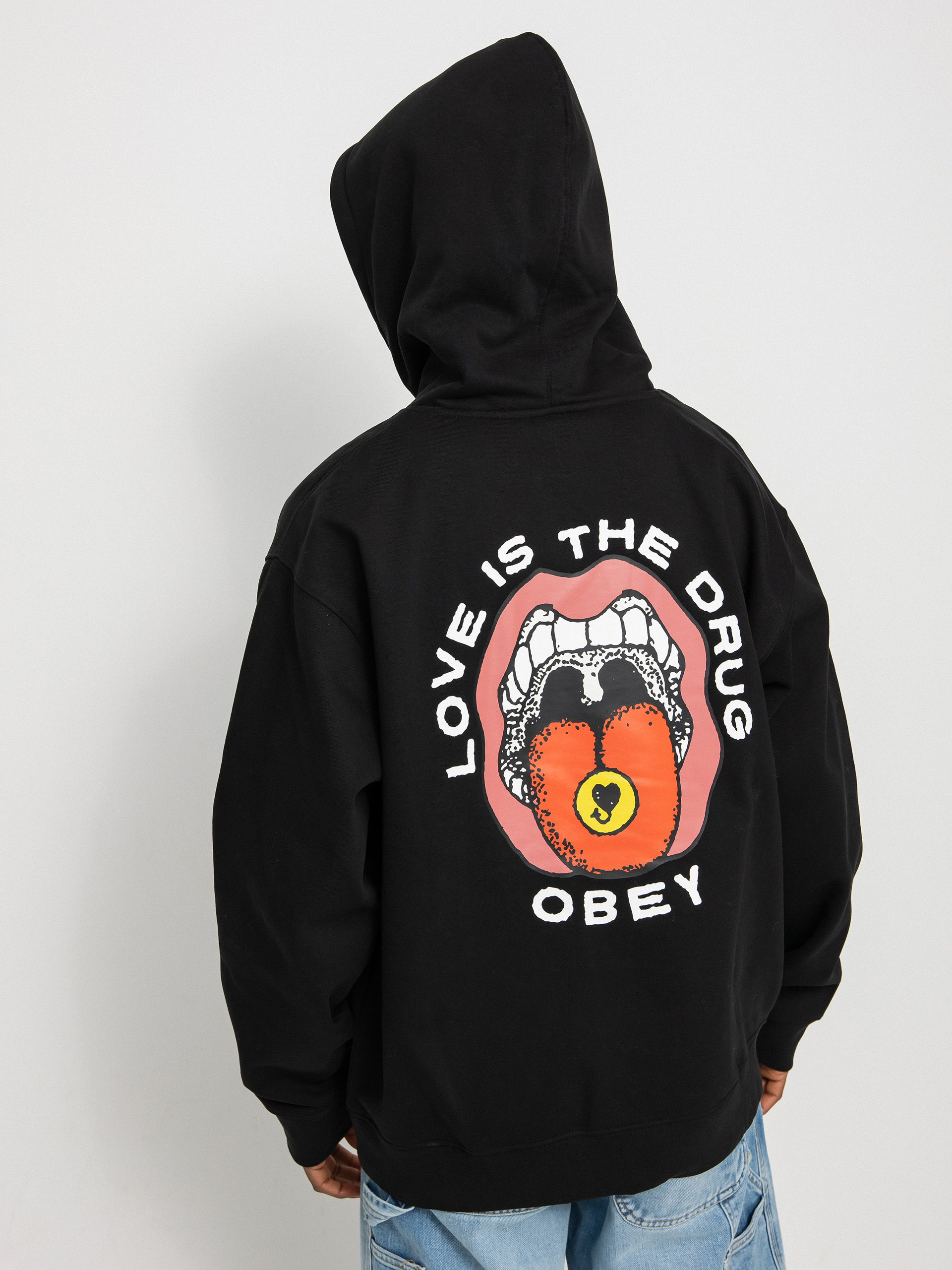 OBEY Love Is The Drug Sweatshirt (black)