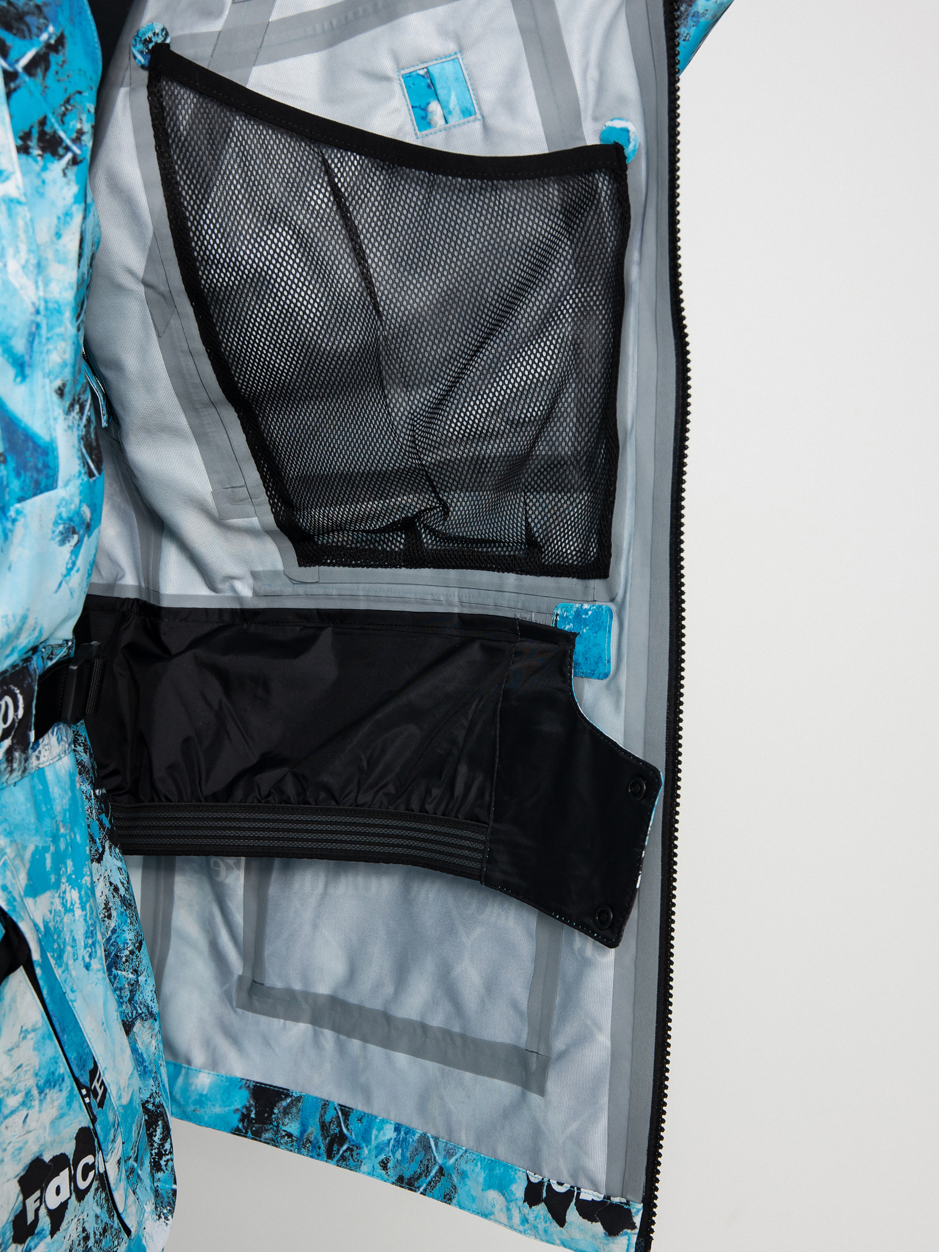 Mens The North Face Printed Dragline Snowboard jacket (norse blue/cole navin/never a face print)