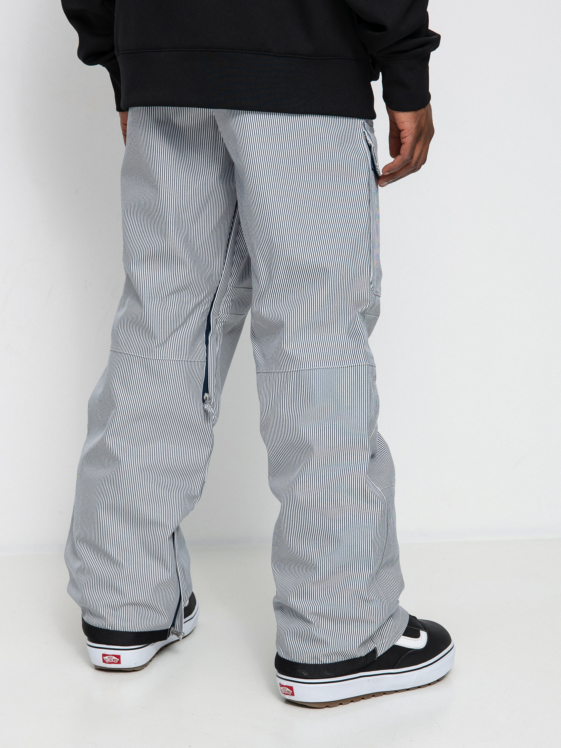DC Code Snowboard pants - white, black (hickory stripe)