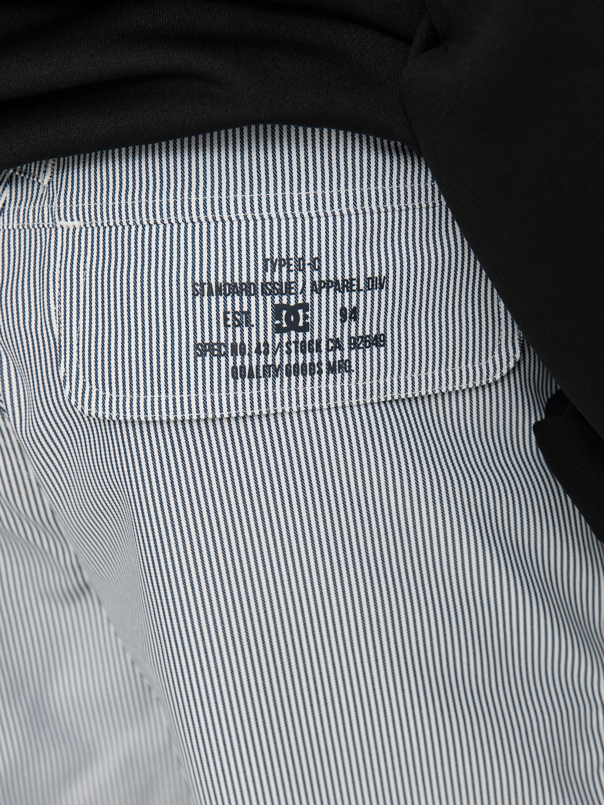 Mens DC Code Snowboard pants (hickory stripe)