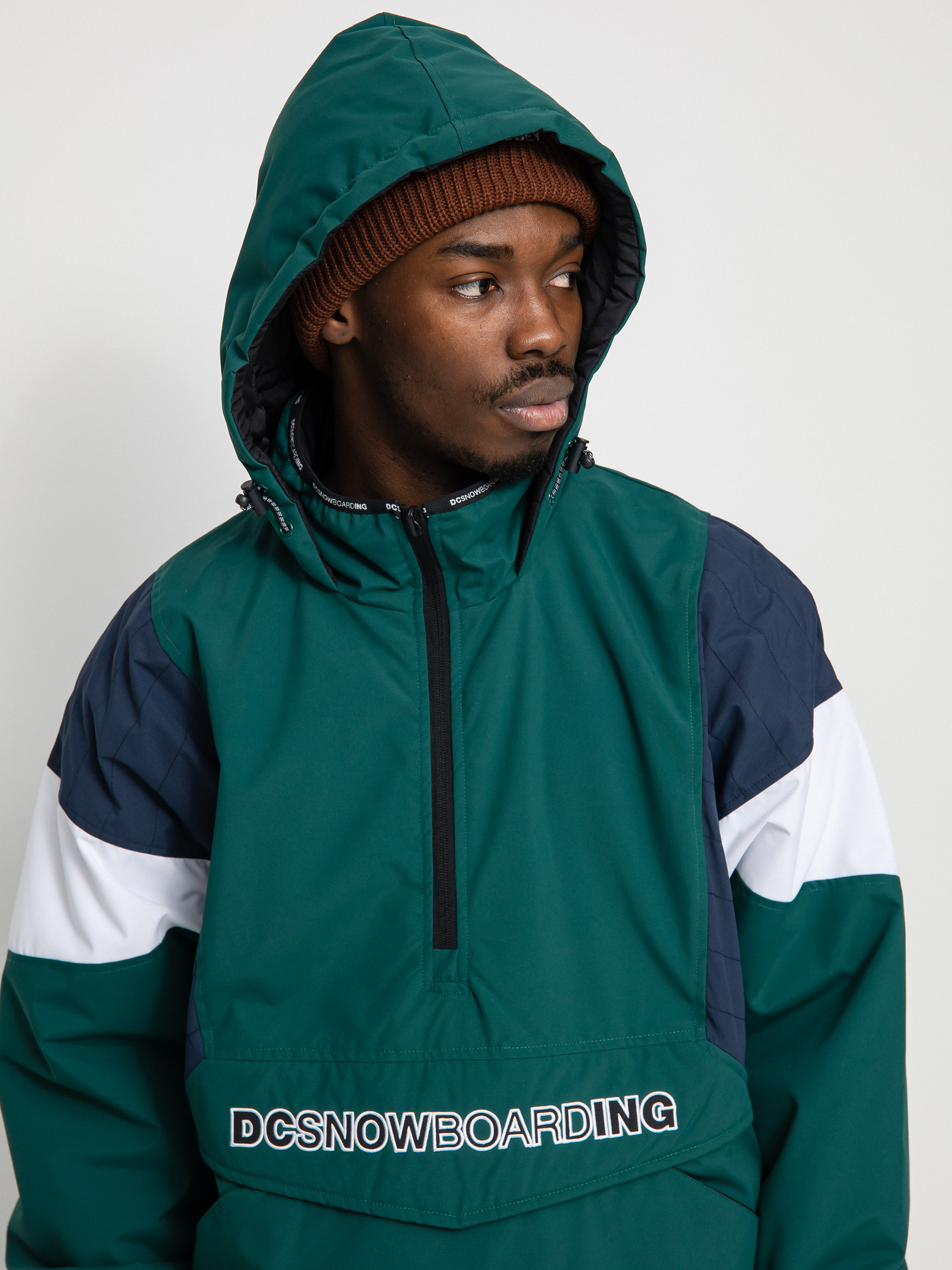 Mens DC Transition Reversible Anorak Snowboard jacket (botanical garden)