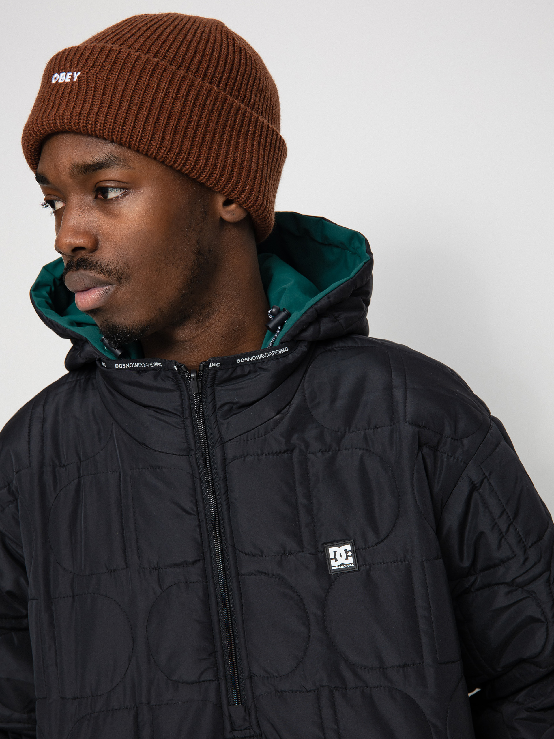 Mens DC Transition Reversible Anorak Snowboard jacket (botanical garden)
