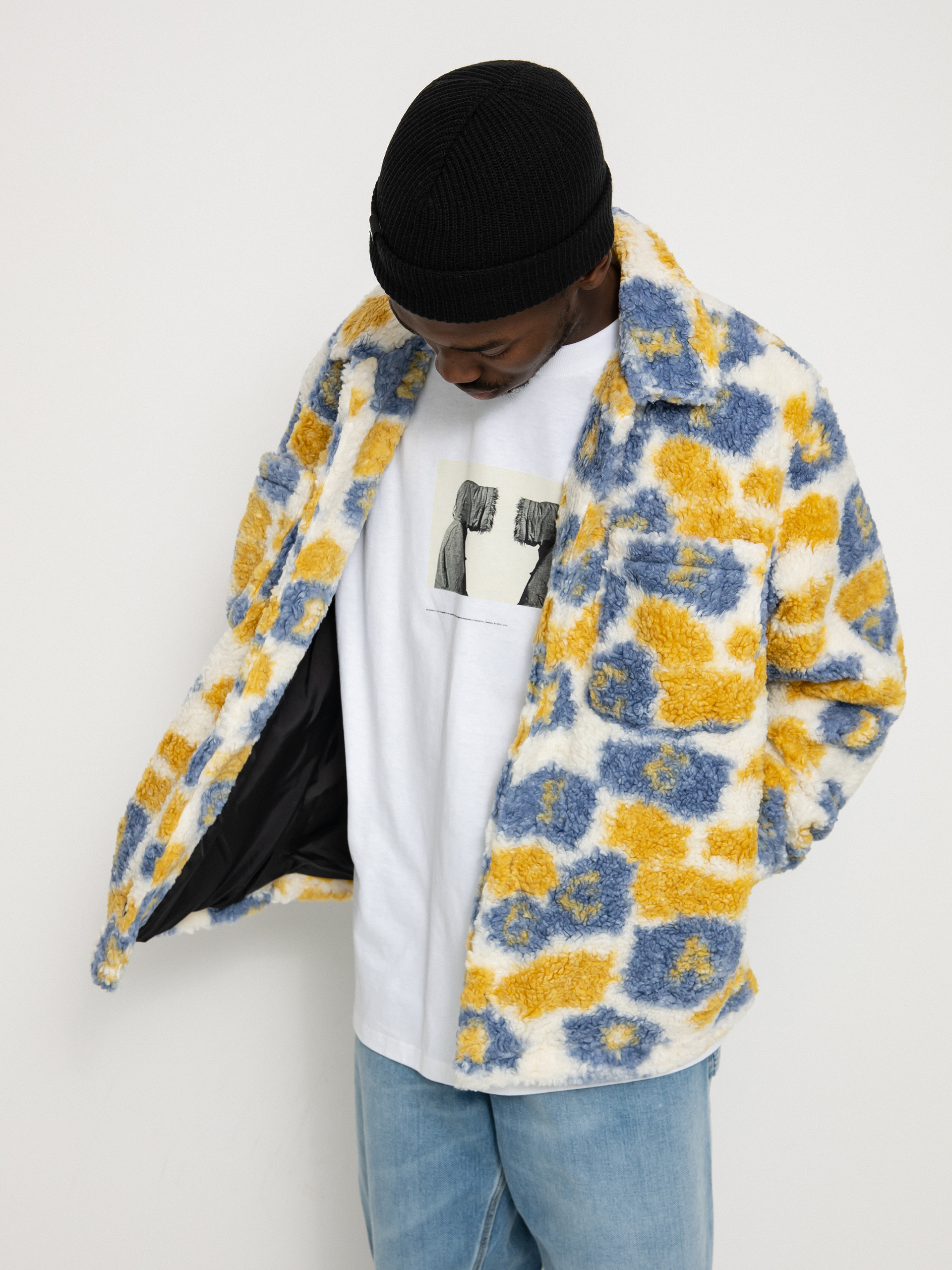 OBEY Romie Sherpa Jacket multicolor (vintage blue multi)