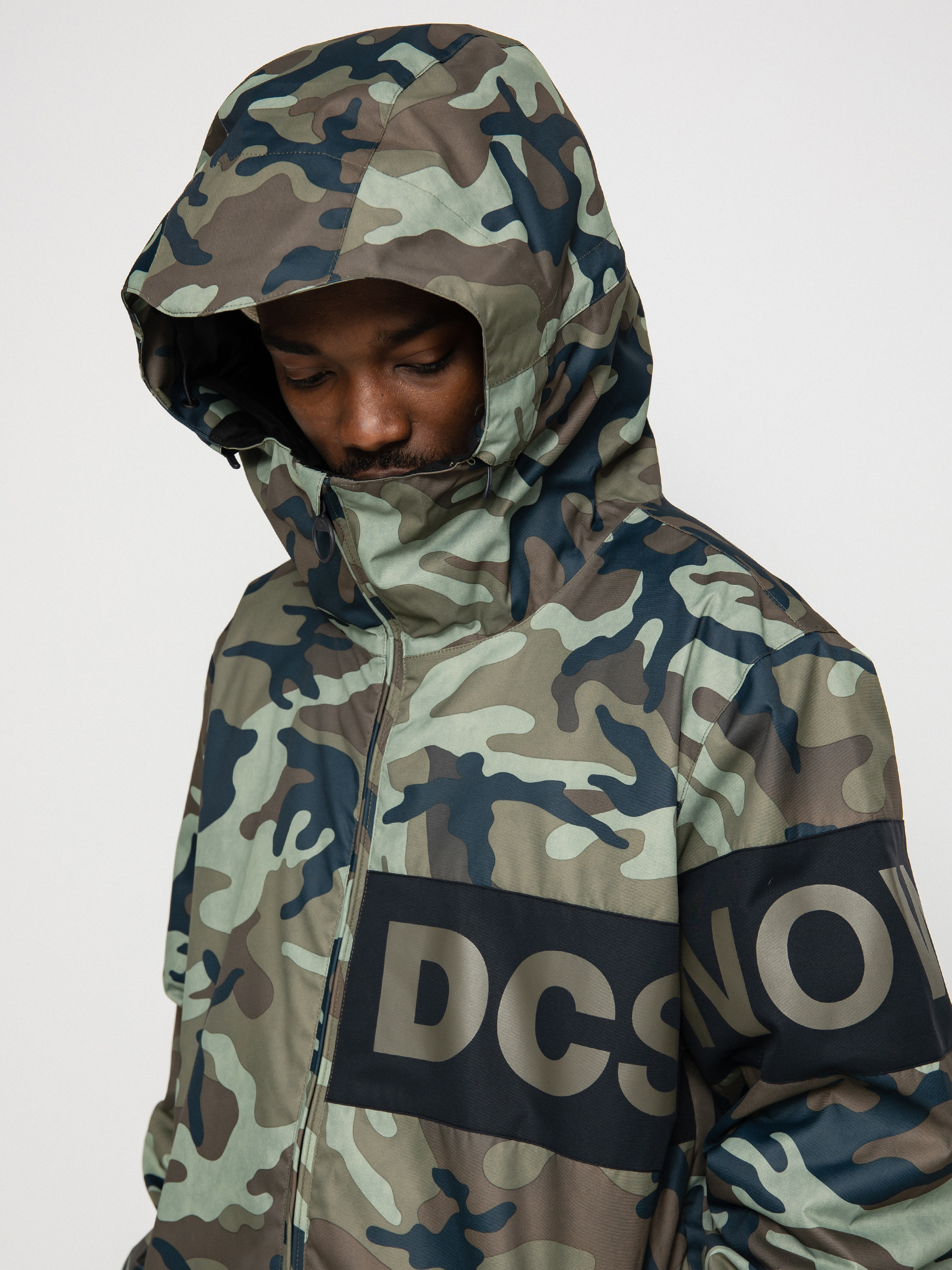Mens DC Propaganda Snowboard jacket (woodland camo green)
